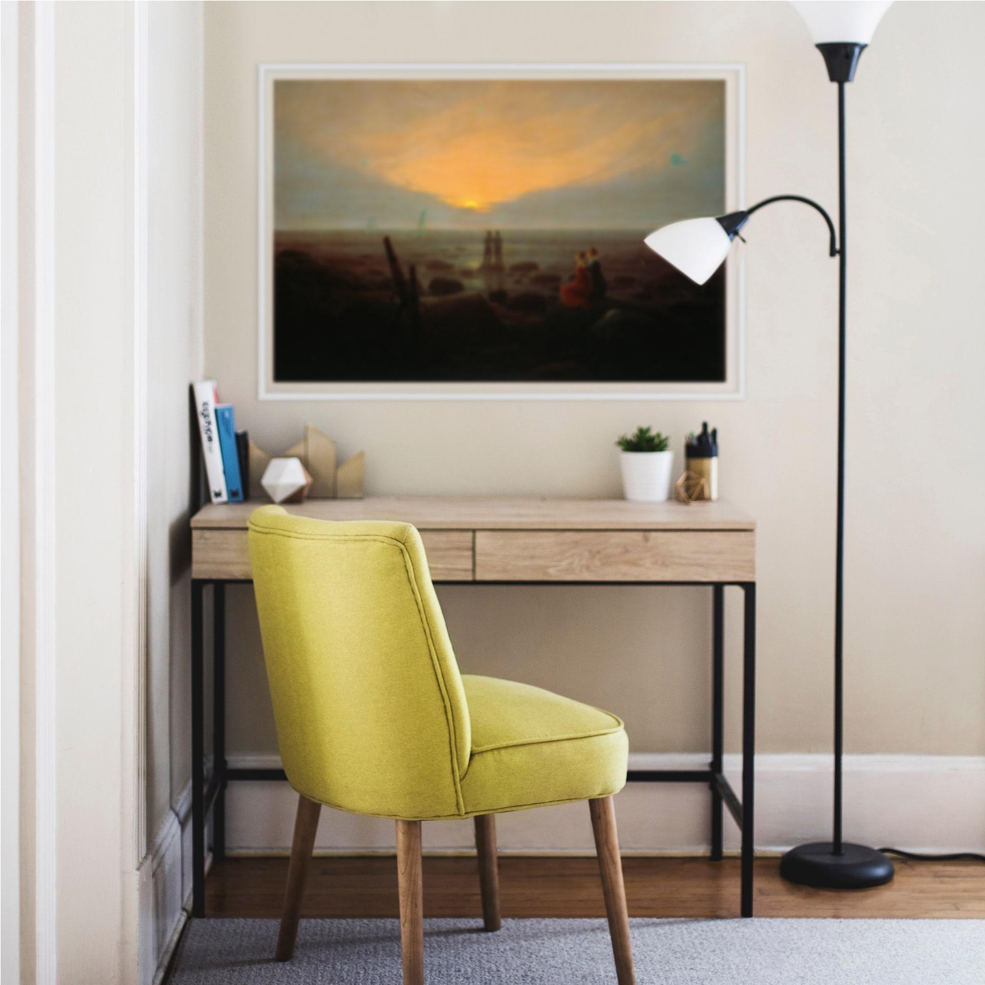Wallprint Friedrich - Mondaufgang über dem Meer