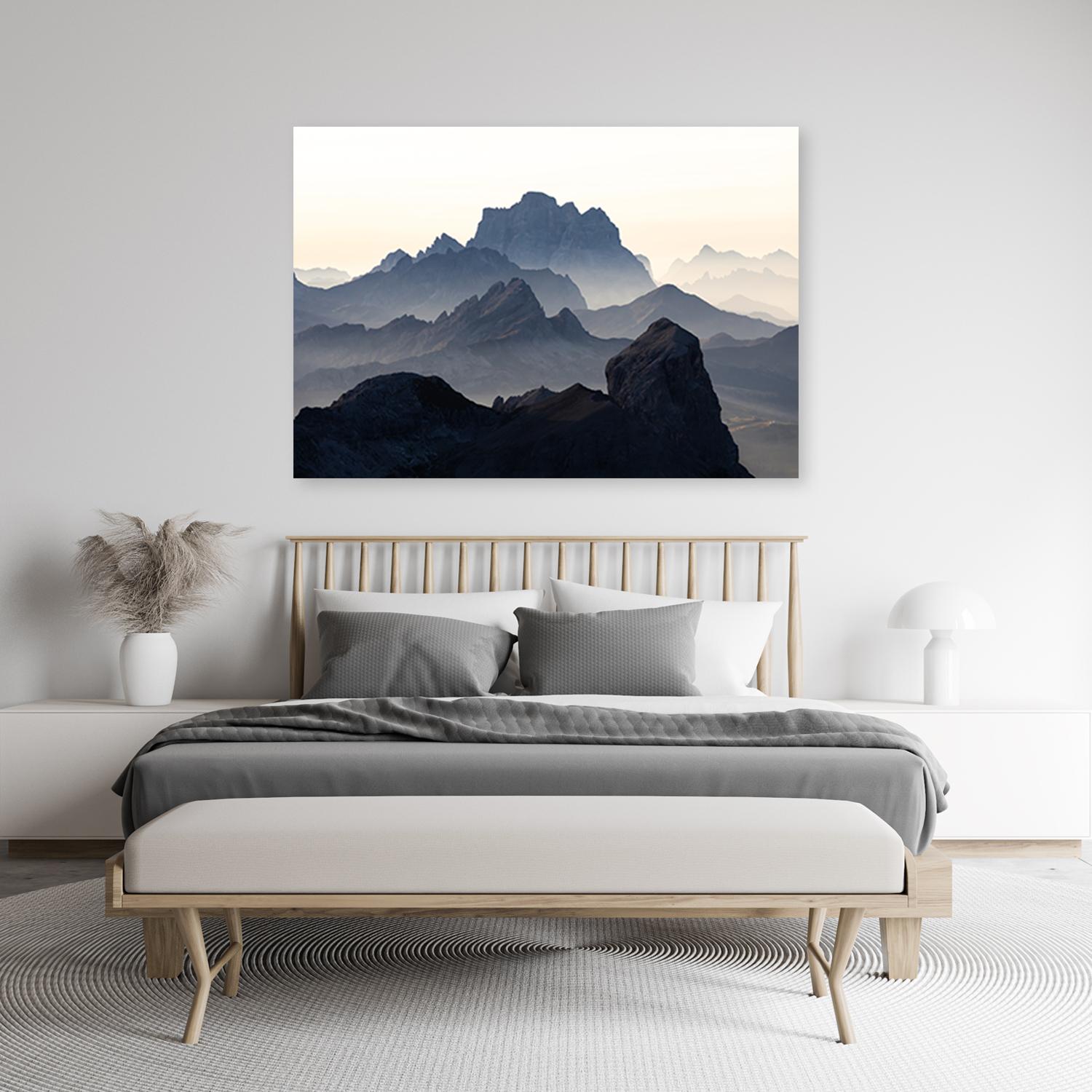 Canvasbillede, bjerglandskab natur