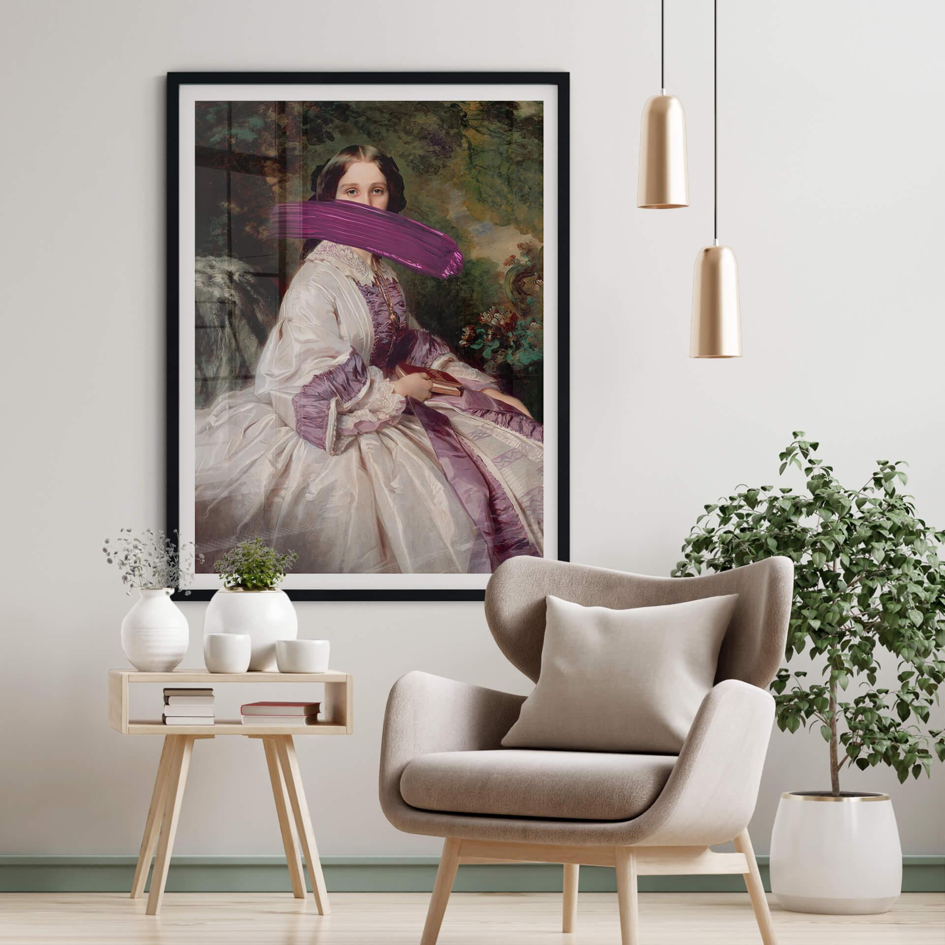 Poluzowany plakat - wandalizm