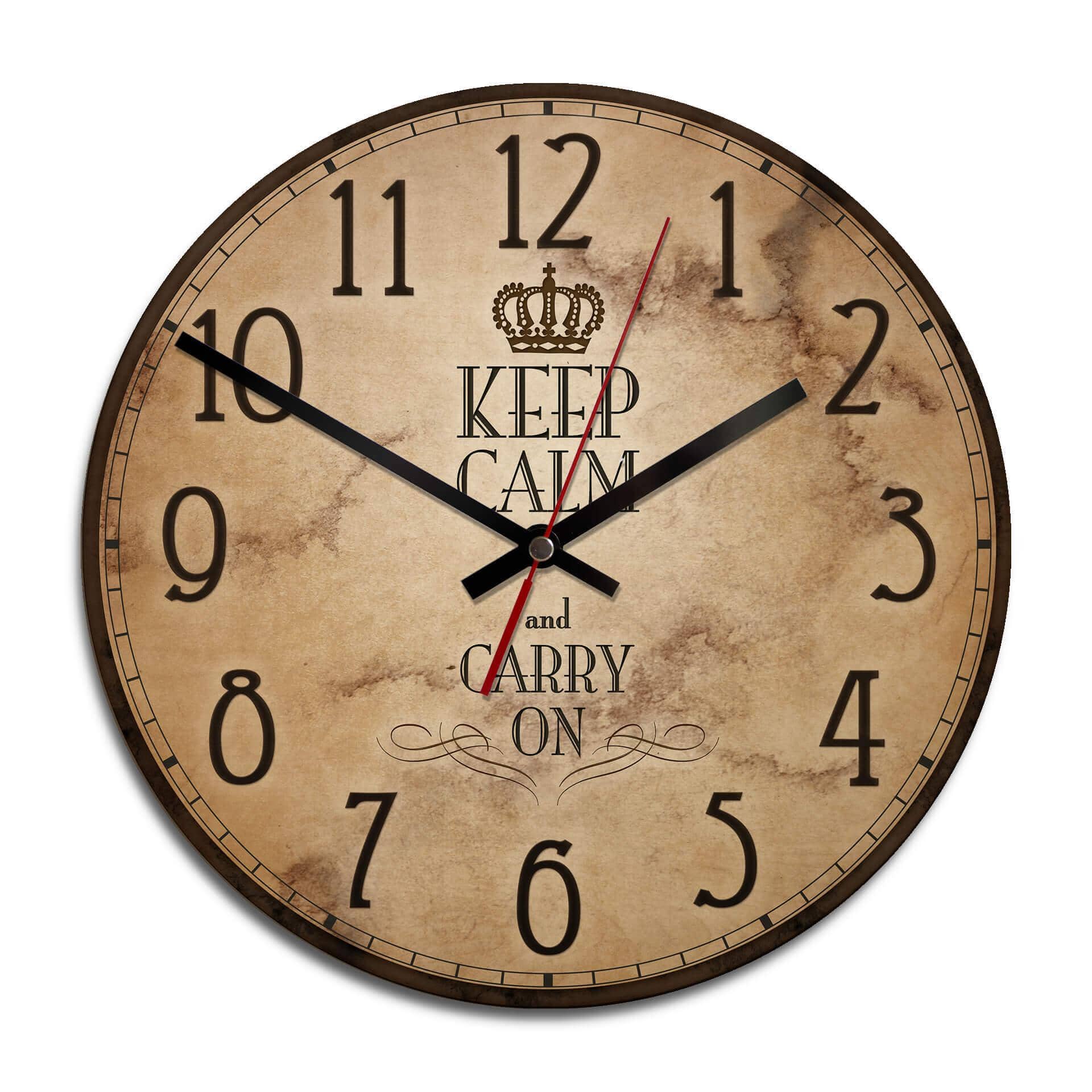 Orologio  - Keep Calm and Carry on