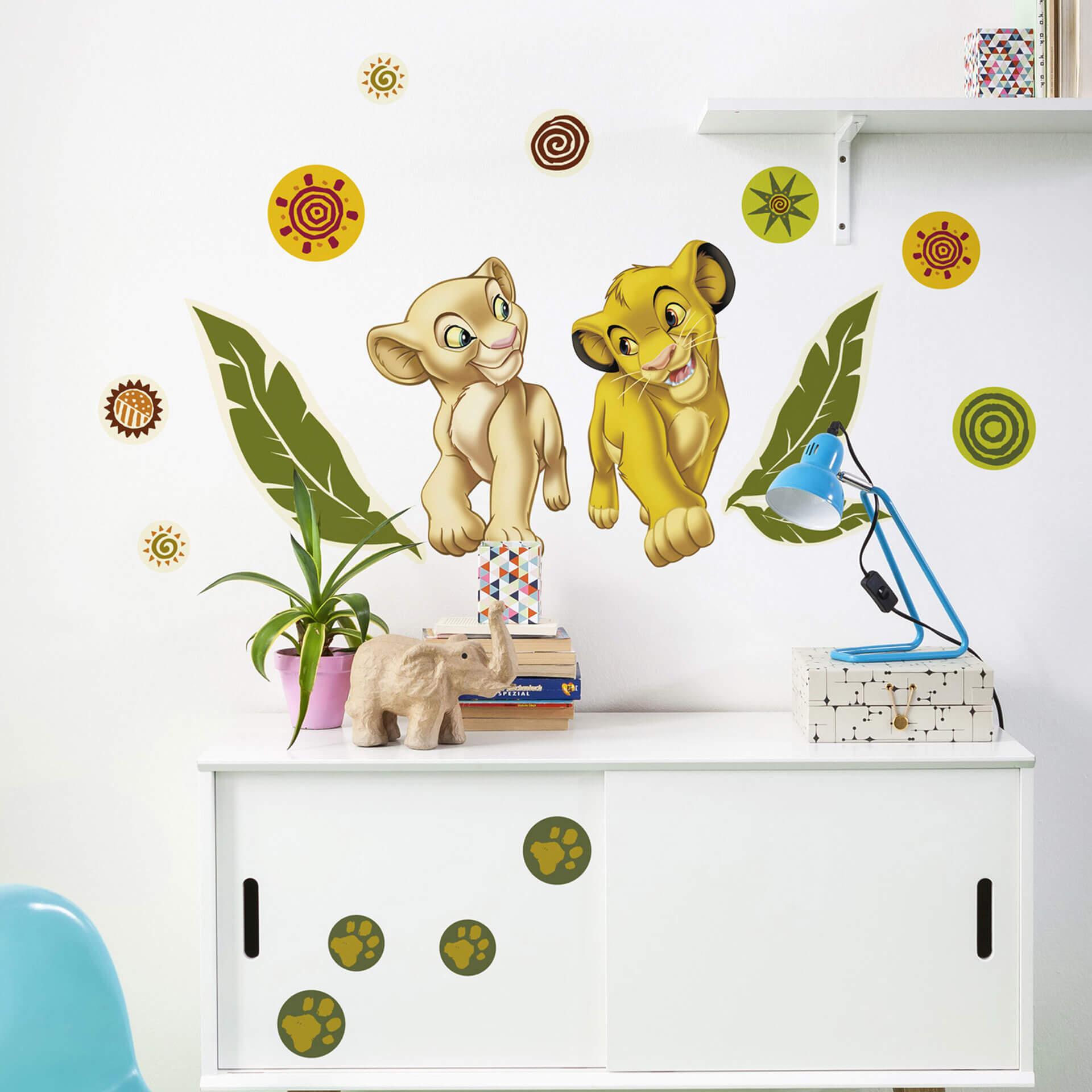 Wallsticker Simba og Nala