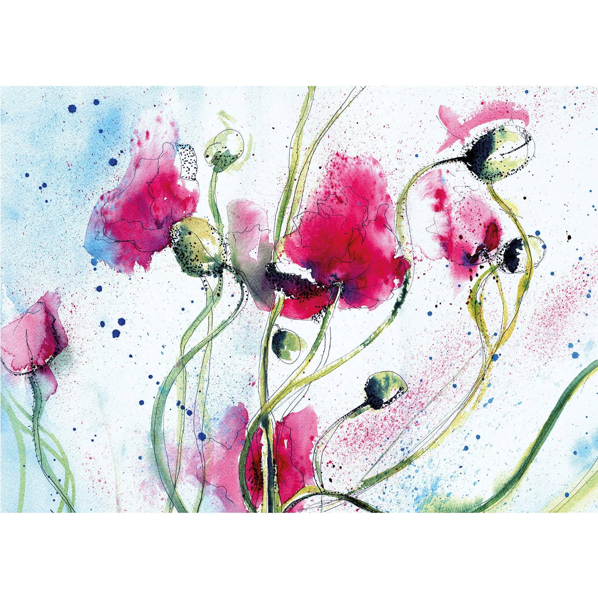 Fotobehang Aquarel