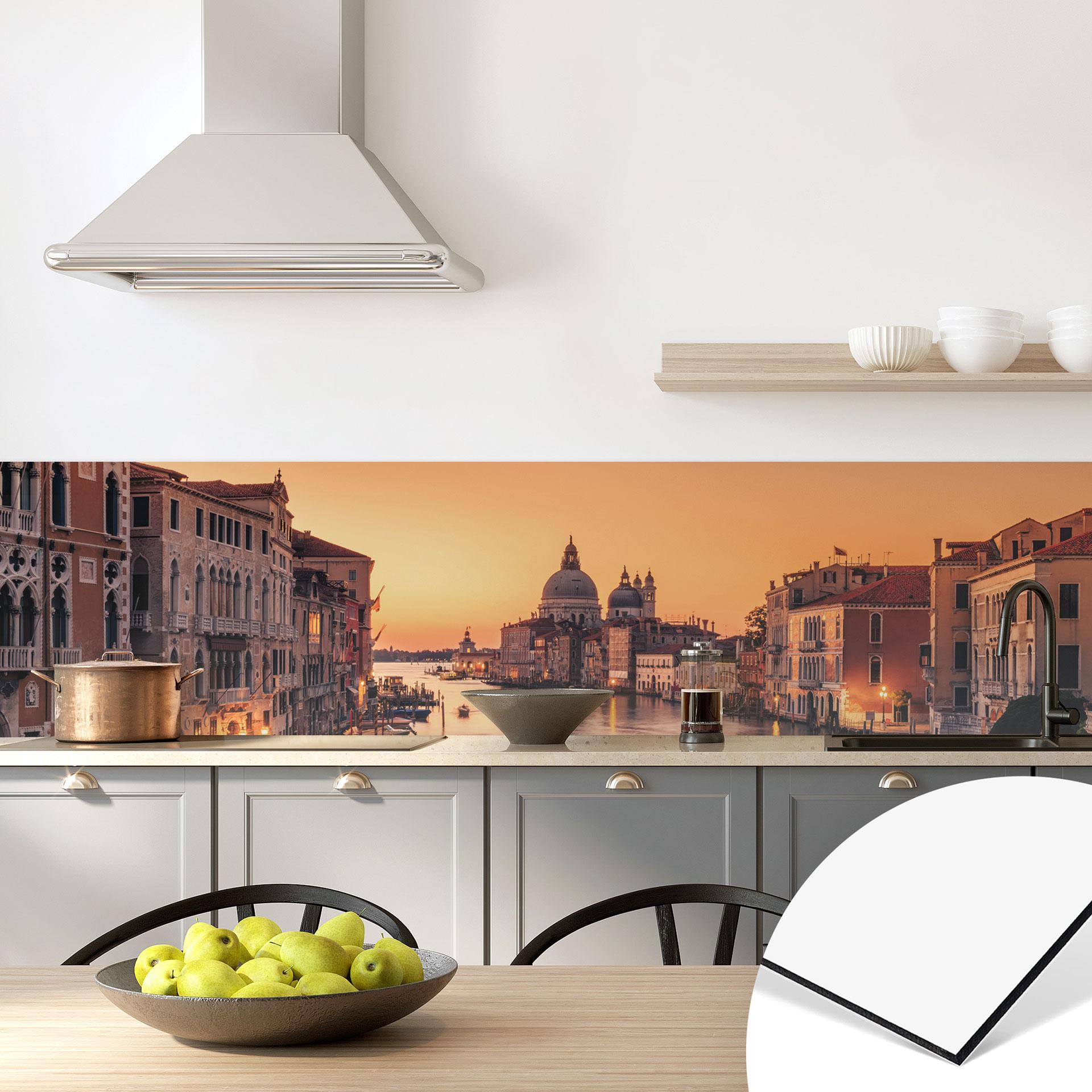 Küchenrückwand Sonnenuntergang in Venedig - Zhang