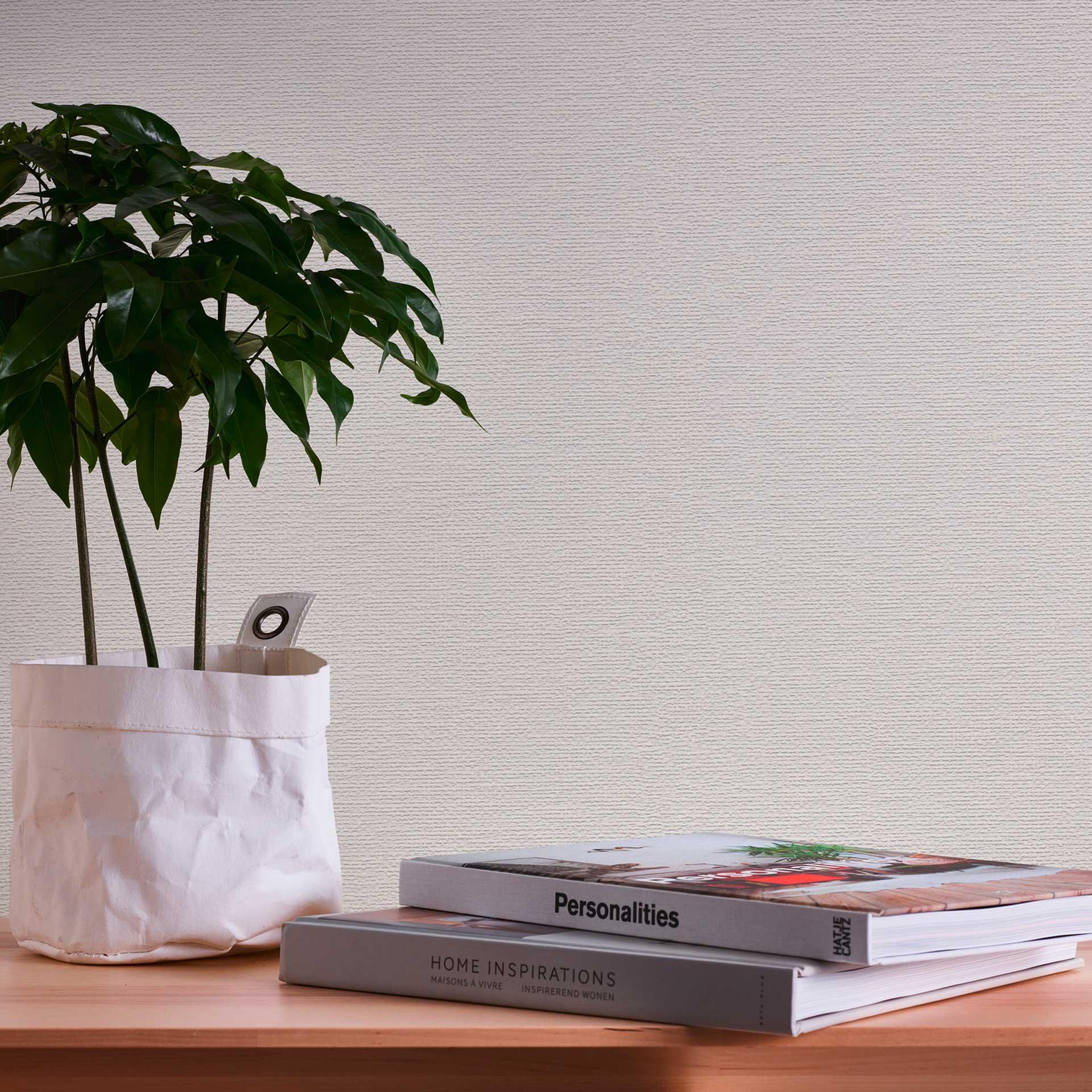 Papel pintado tejido-no tejido blanco pintable - papel pintado textura lisa despegable - papel pintado dormitorio oficina