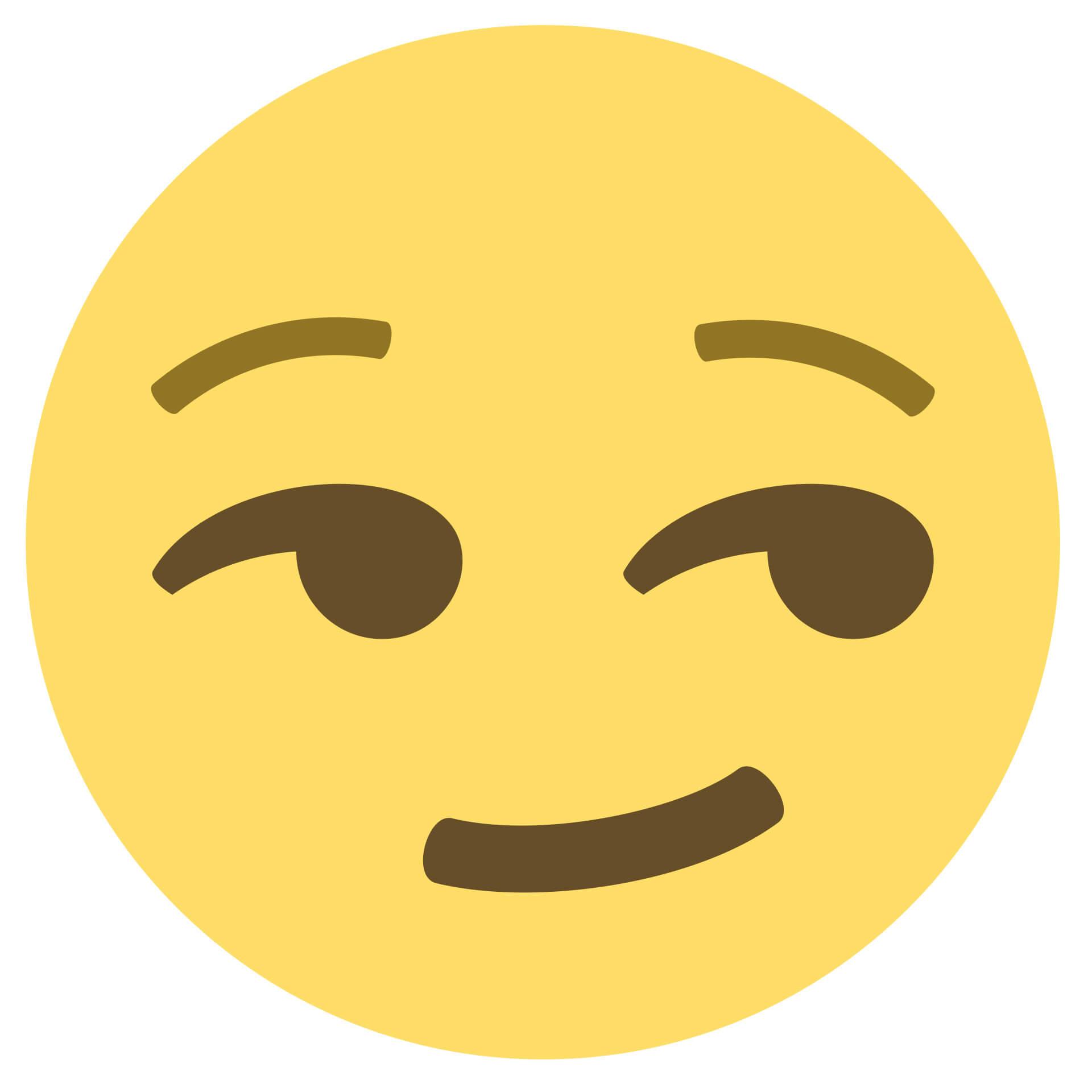 Wandtattoo Emoji Smirking Face