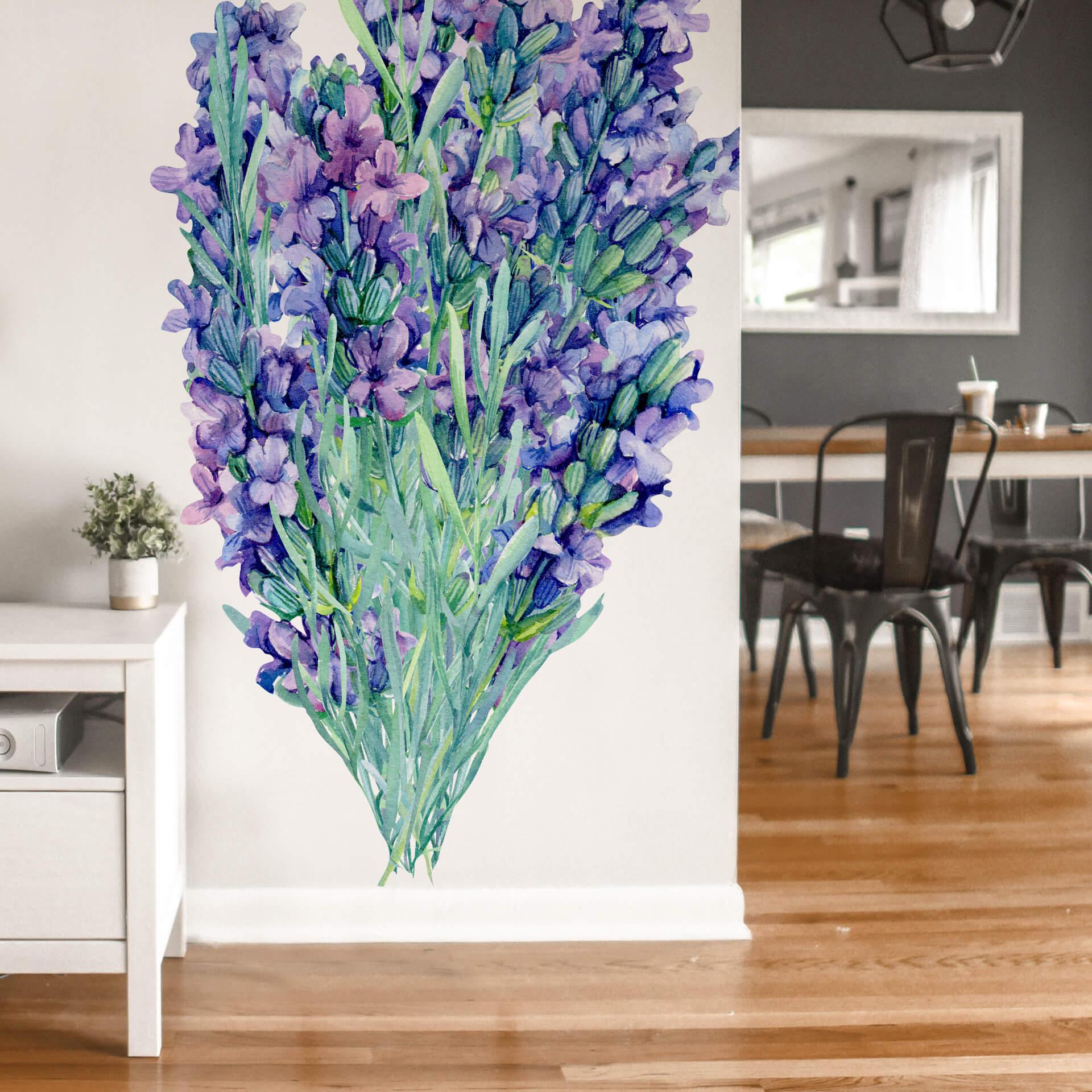 Wallsticker - XXL Lavendelbuket