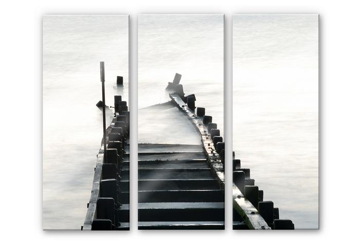 Tableau en verre acrylique - Way to nowhere (3 parties)