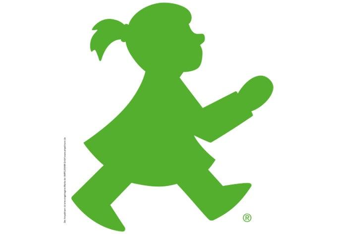 Wandtattoo Ampelmann Mädchen