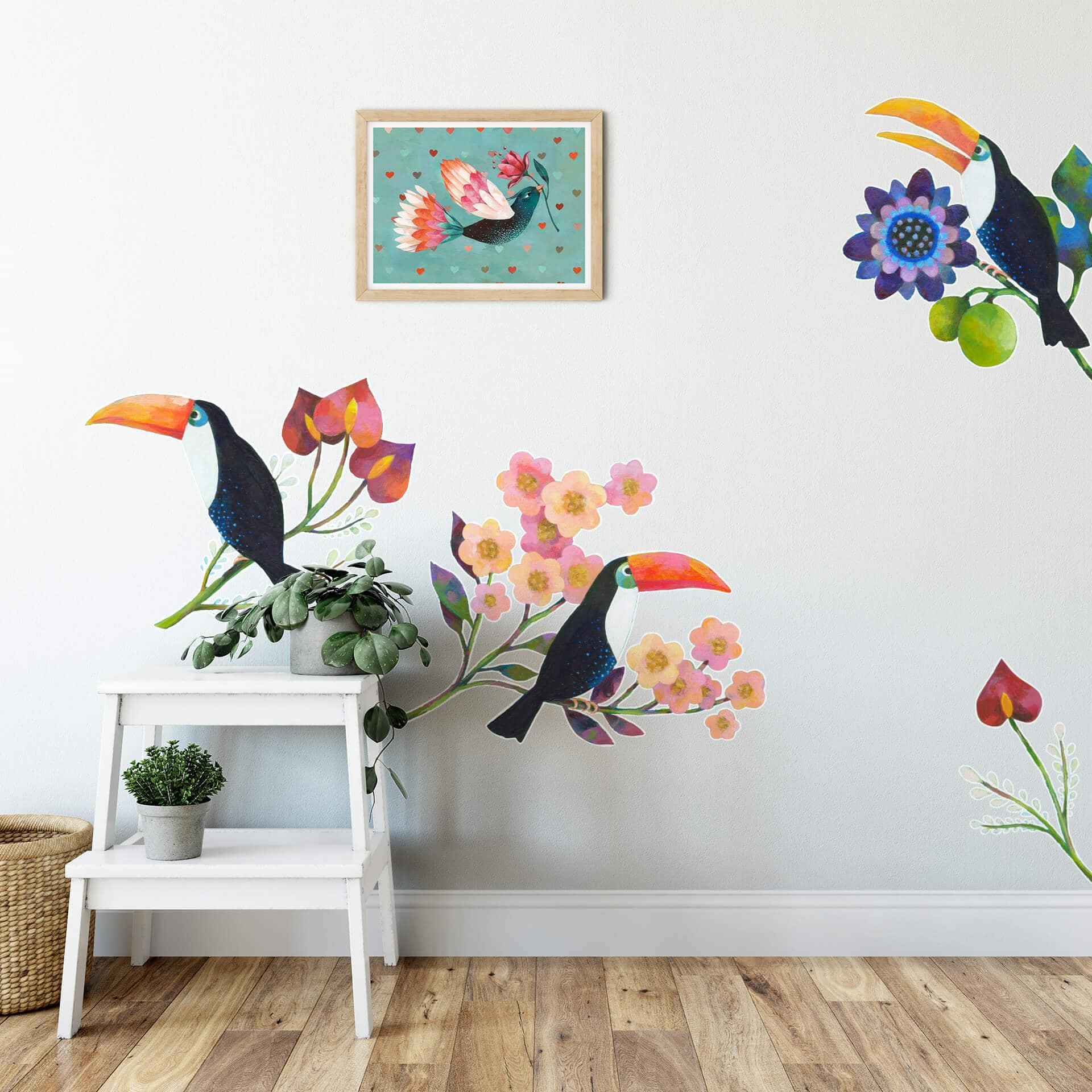Sticker mural Blanz - Set de toucan