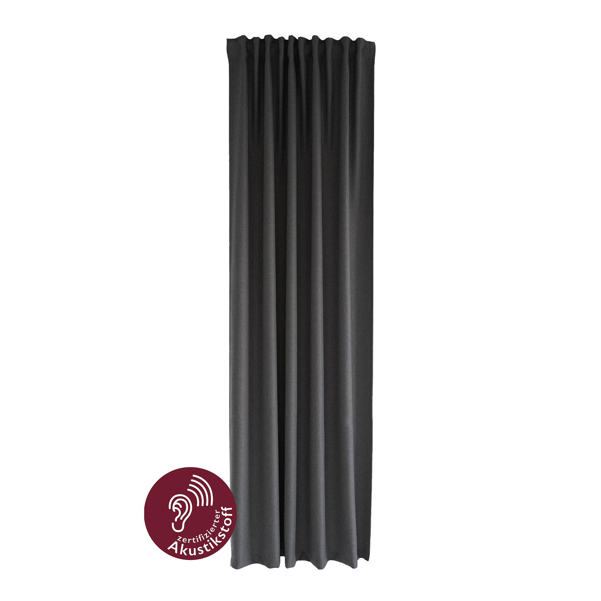 Homing Fertigschal mit verdeckten Schlaufen Allen graphit -  2,45 x 1,4 m