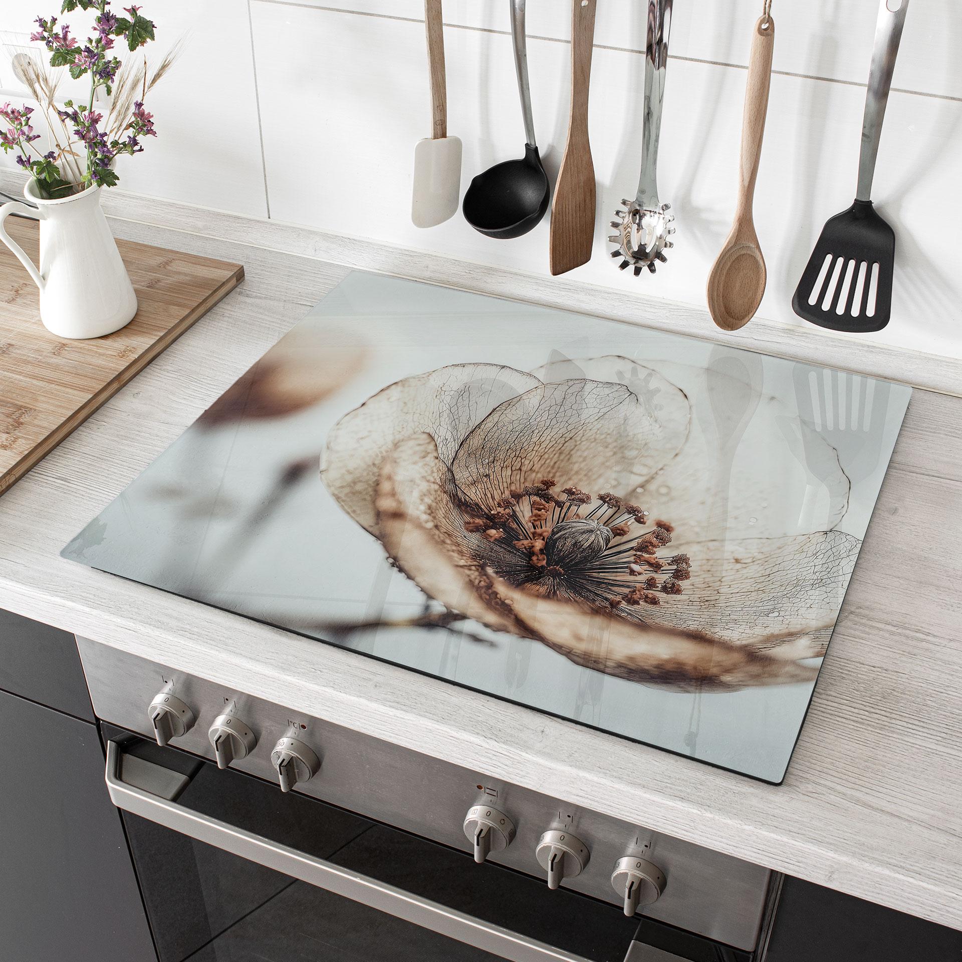 Kogeplade med tørrede blomster beige naturpoesi - Treechild