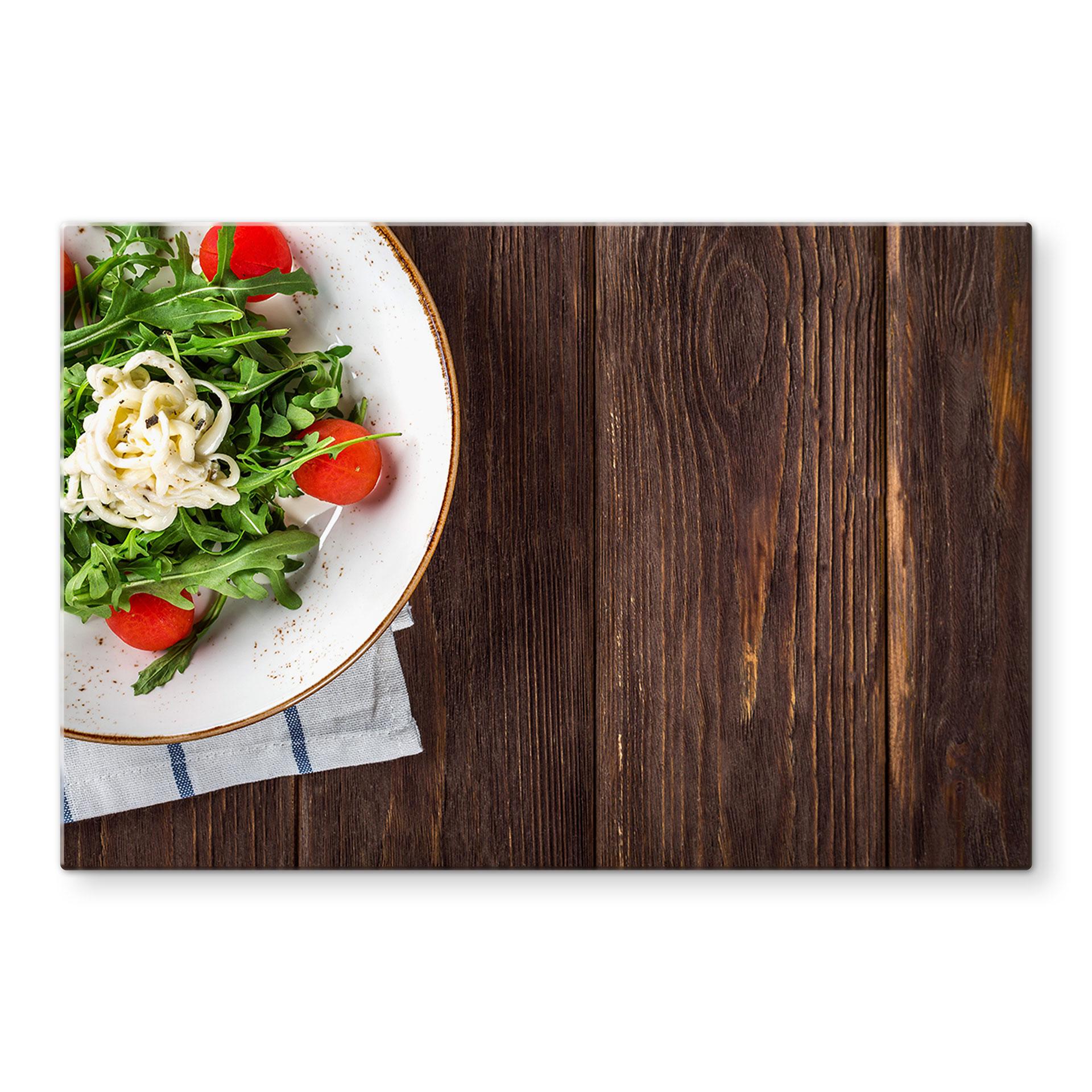 Spatscherm Rucola en Tomaten