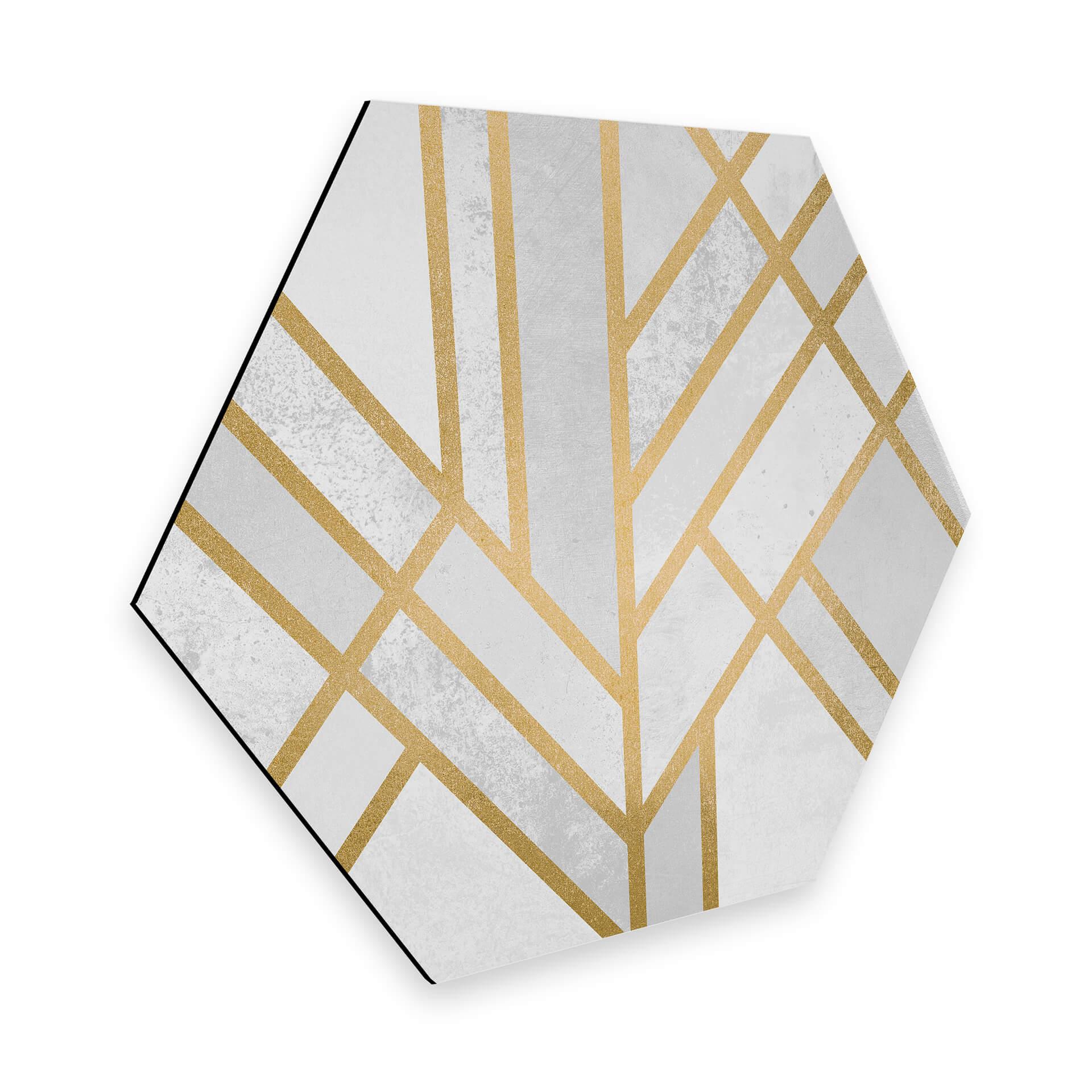 Hexagon - Alu-Dibond - Frederiksson - Golden Geometry