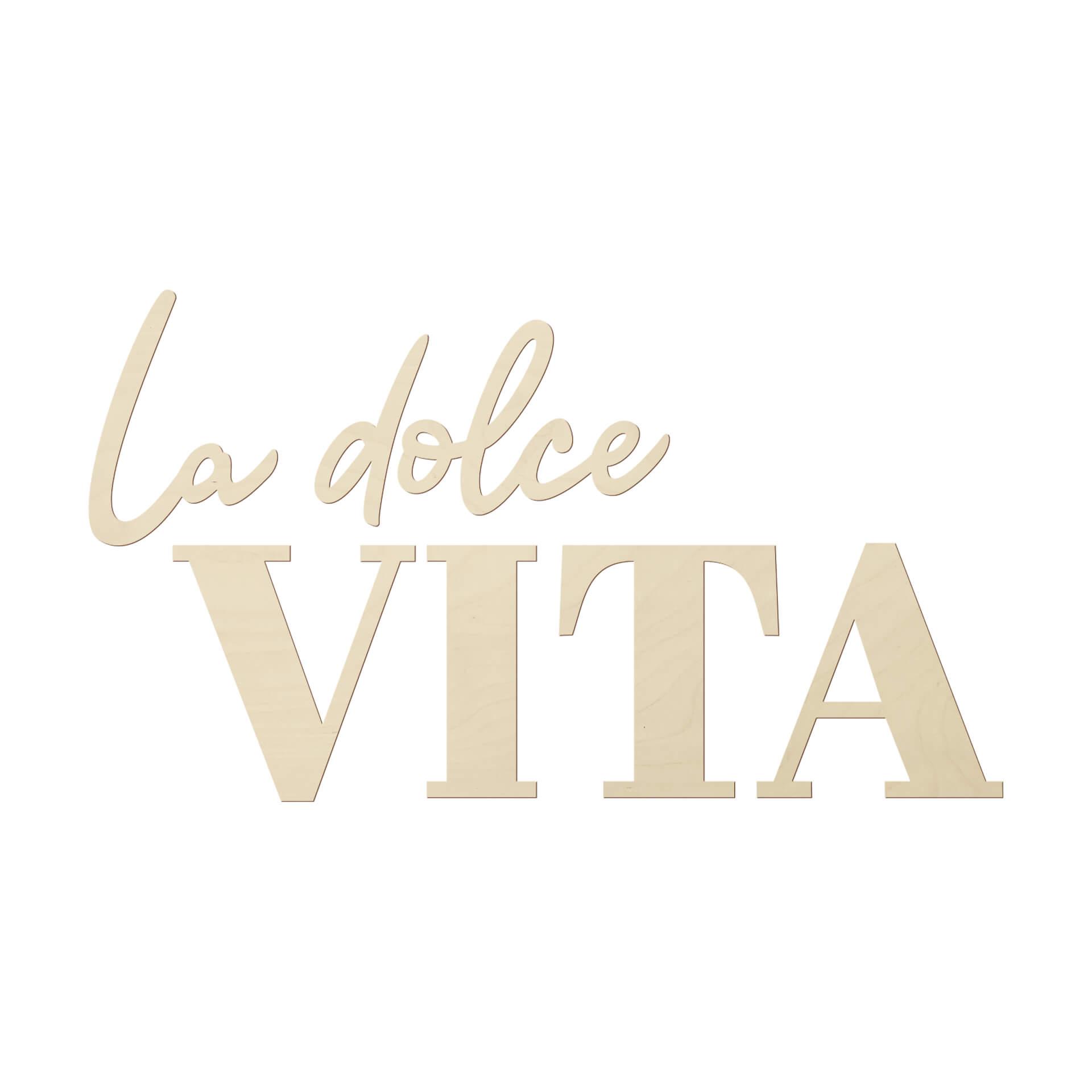 Decoro in legno La dolce Vita - modern