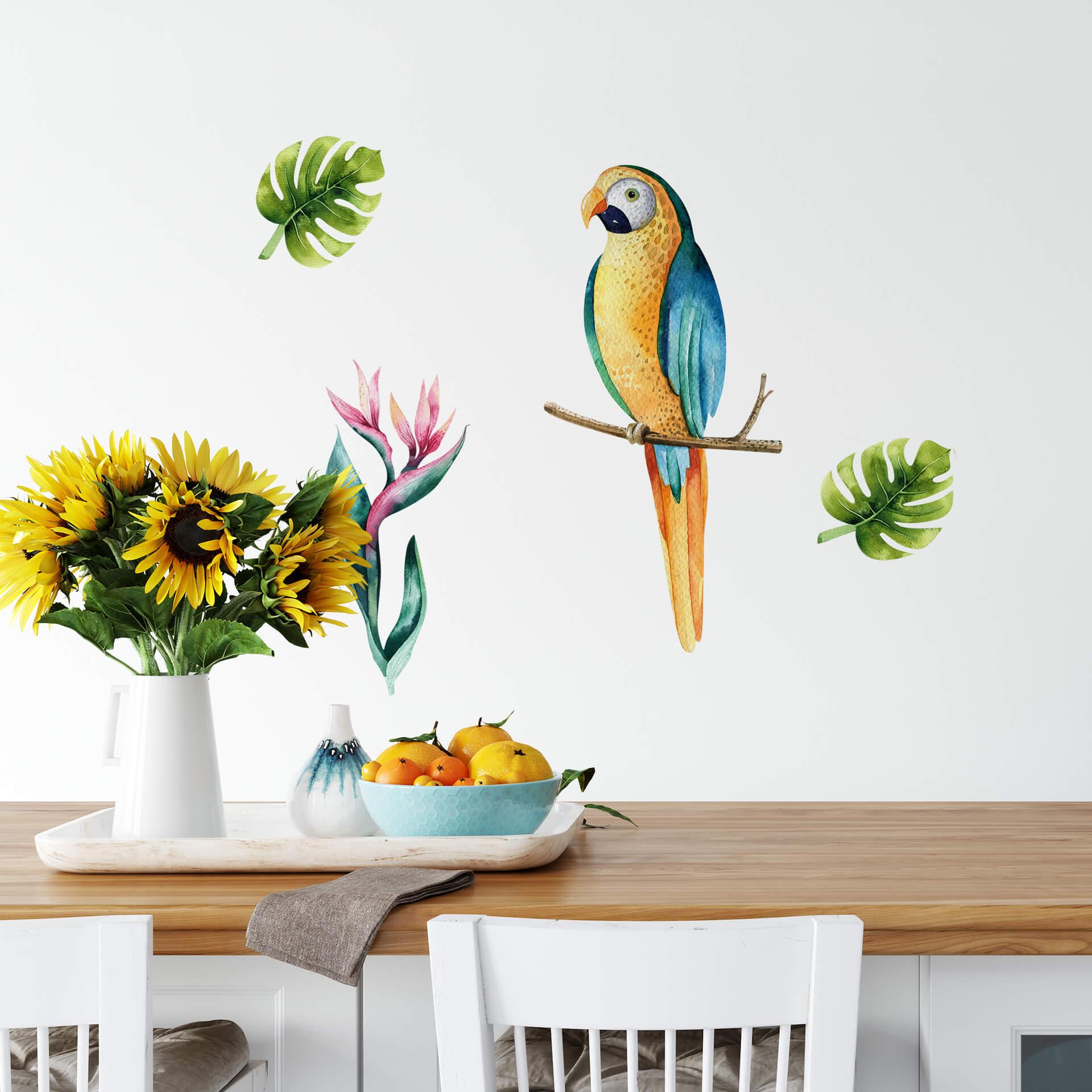 Wallsticker Kvilis - Papegøje 03