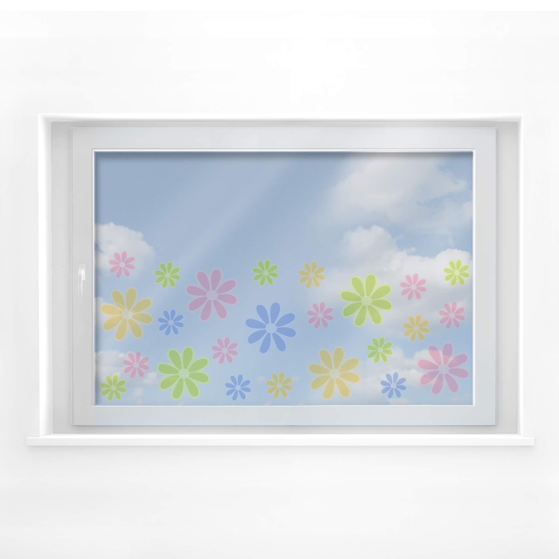 Cuadro de ventana flores de verano