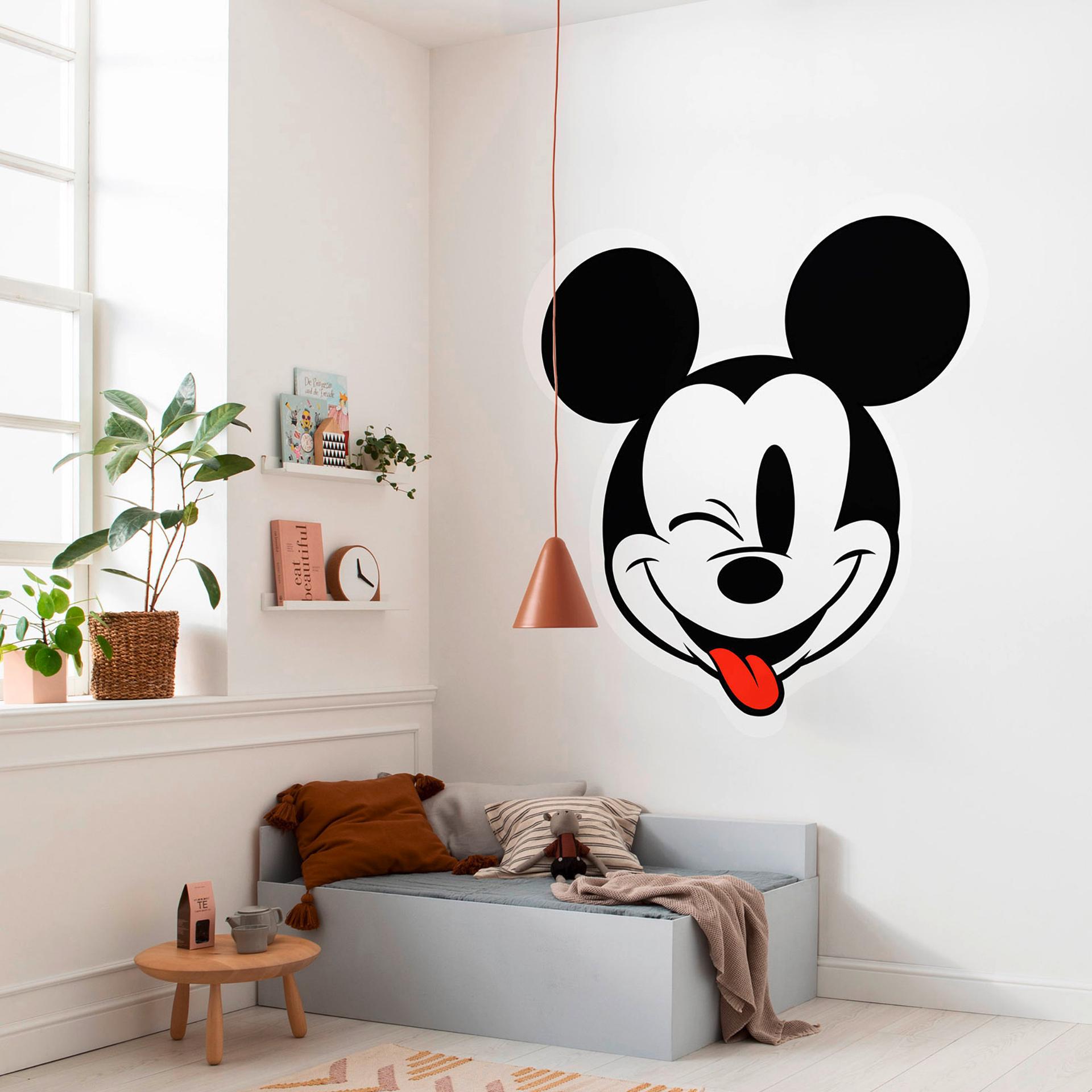 zelfklevend behang - Mickey Head Optimism - 125 x 125 cm