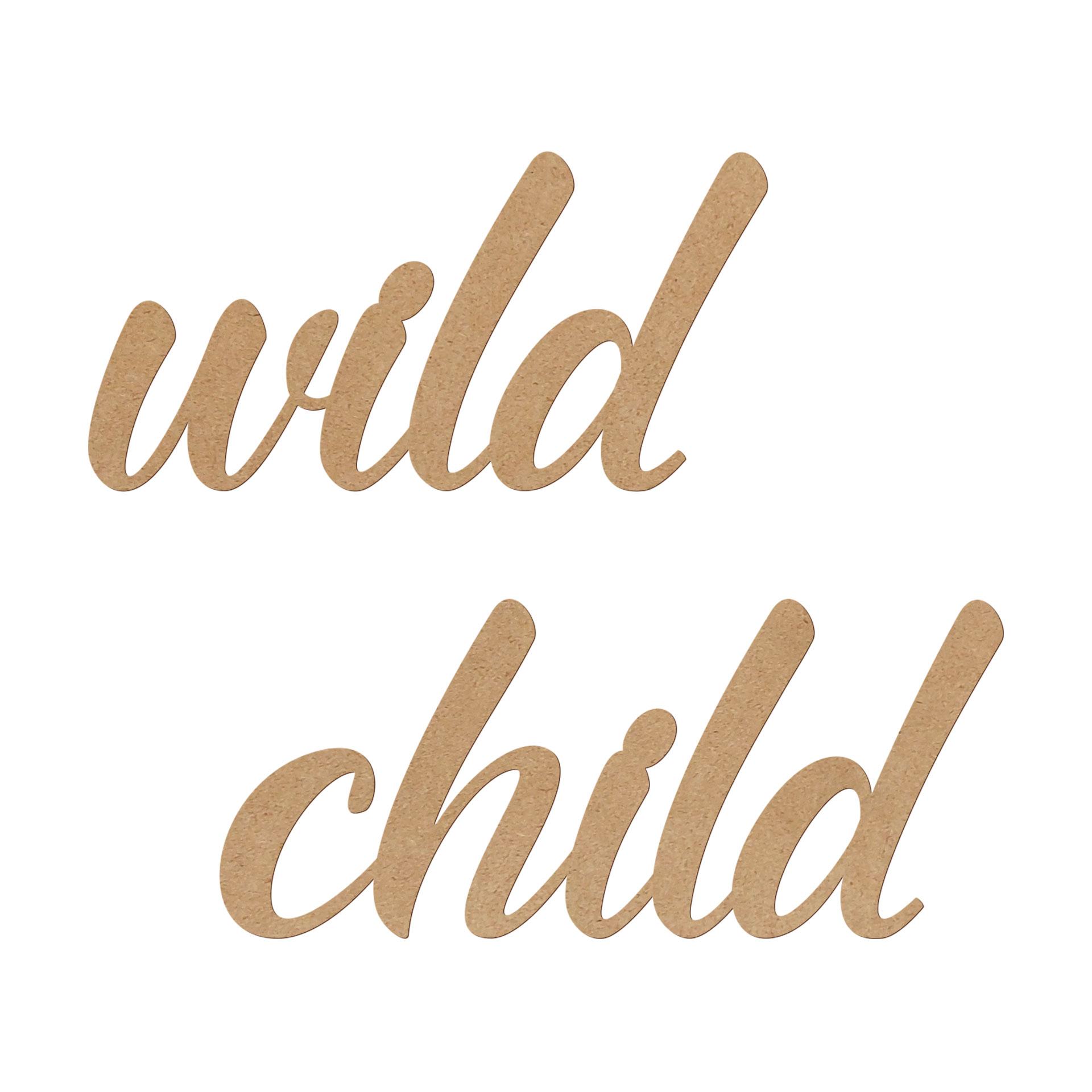 MDF Decoratie Wild Child