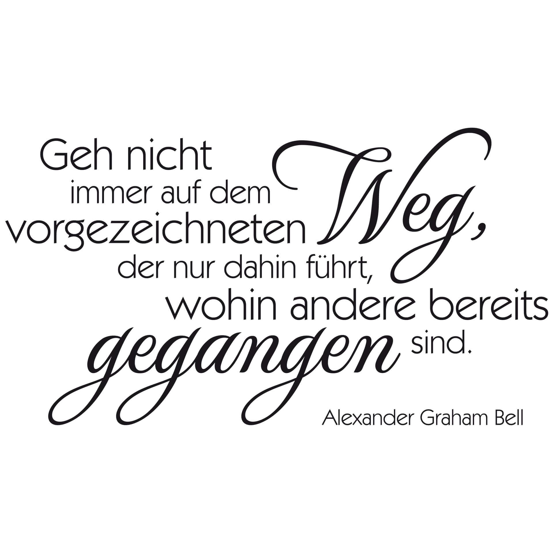 Wandtattoo Geh nicht immer...