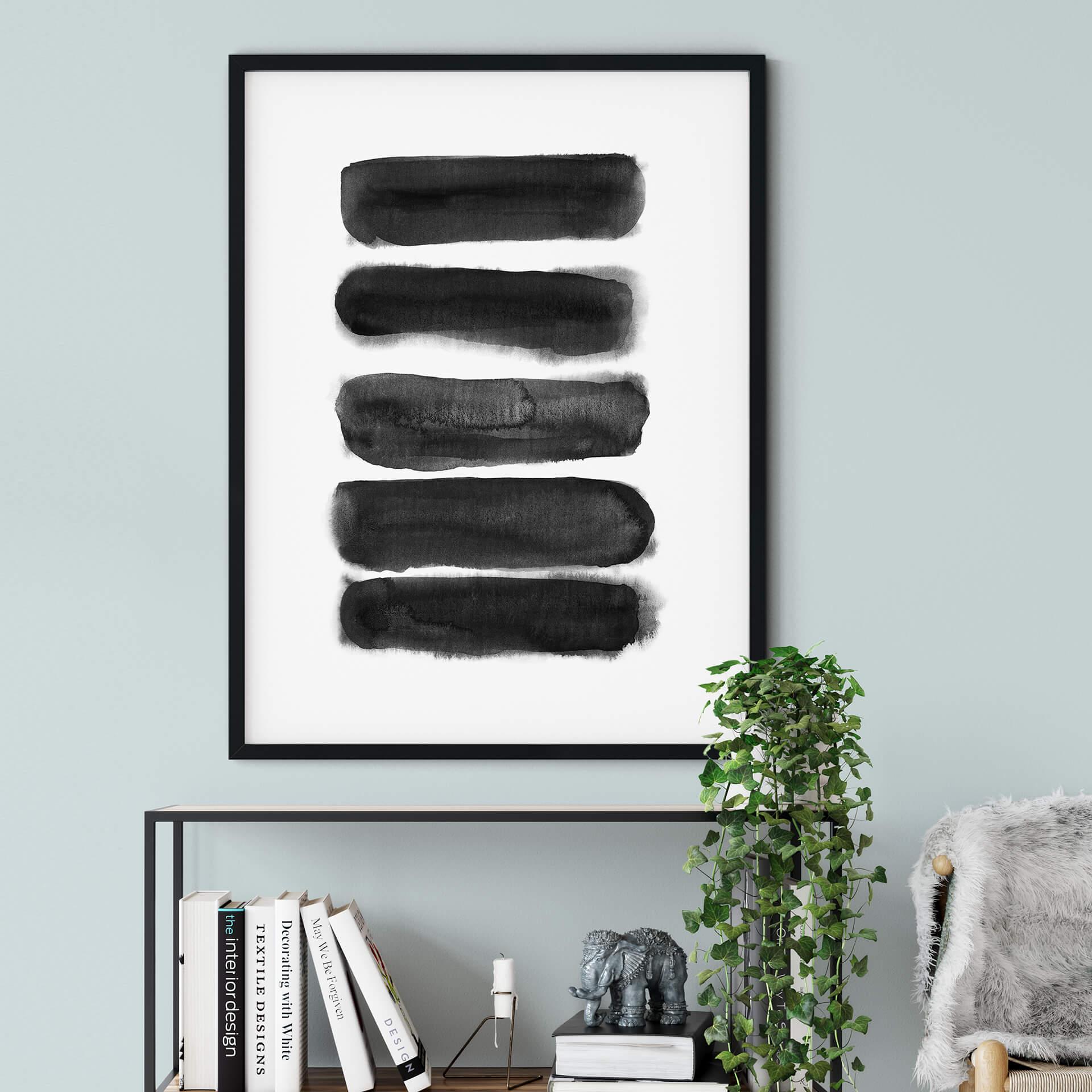 Plakat Nouveauprints - Czarne paski