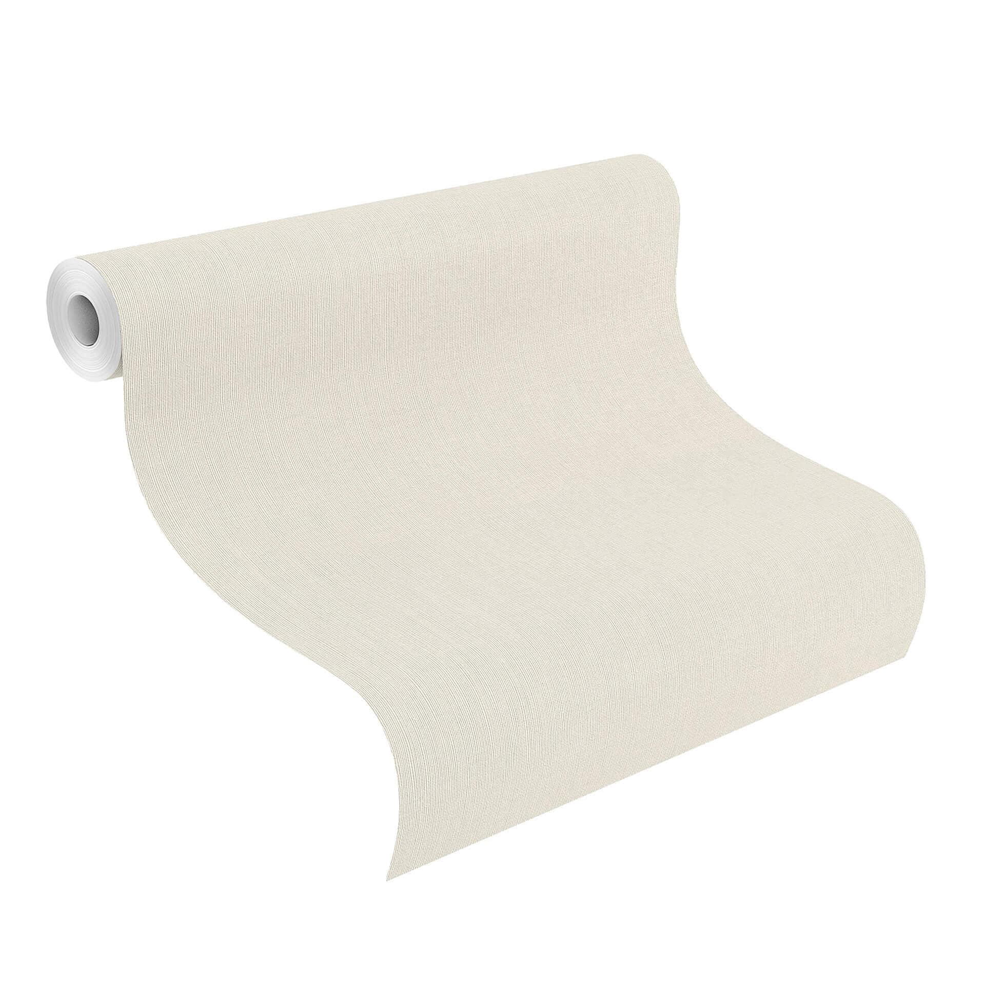Rasch Papier peint intissé uni Florentine III blanc cassé