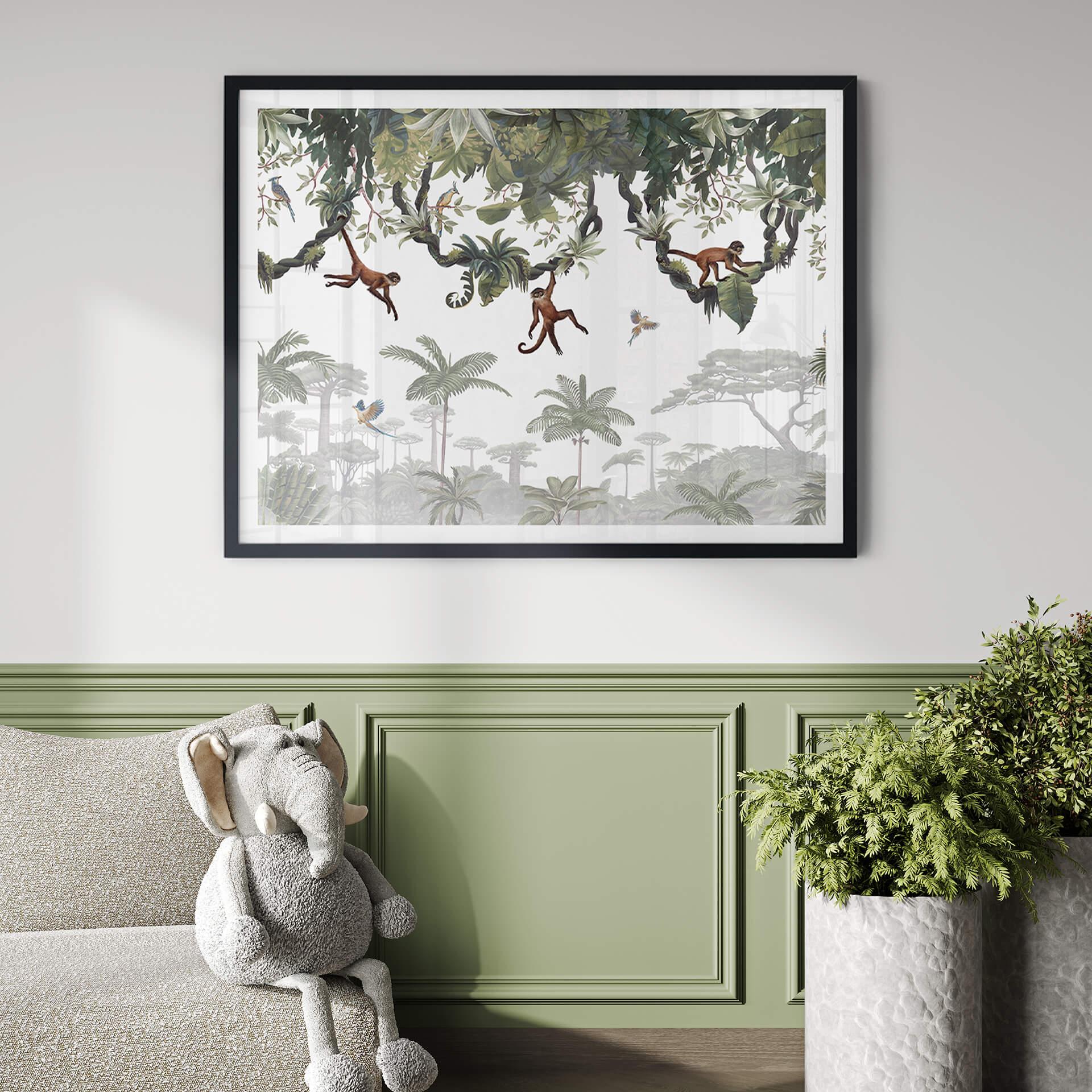 Kinderposter Kikki Belle - Freche Äffchen