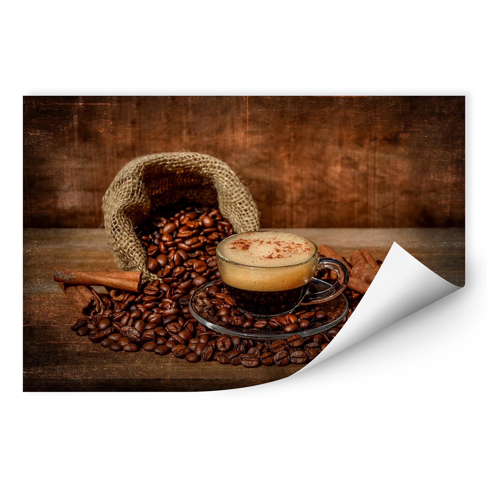 Zelfklevende Poster Perfoncio - Rustical Coffee