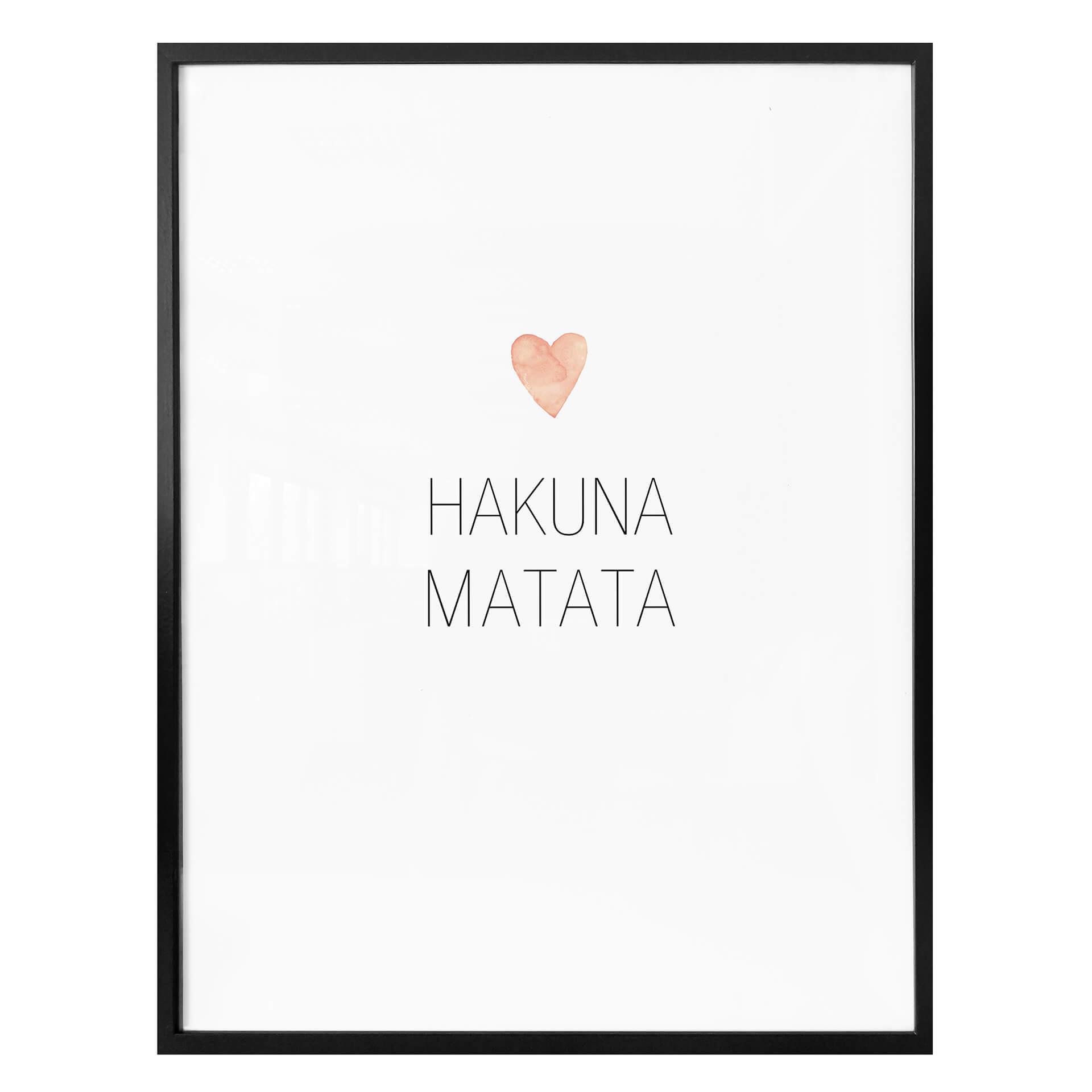 Plakat - Confetti & Cream - Hakuna Matata