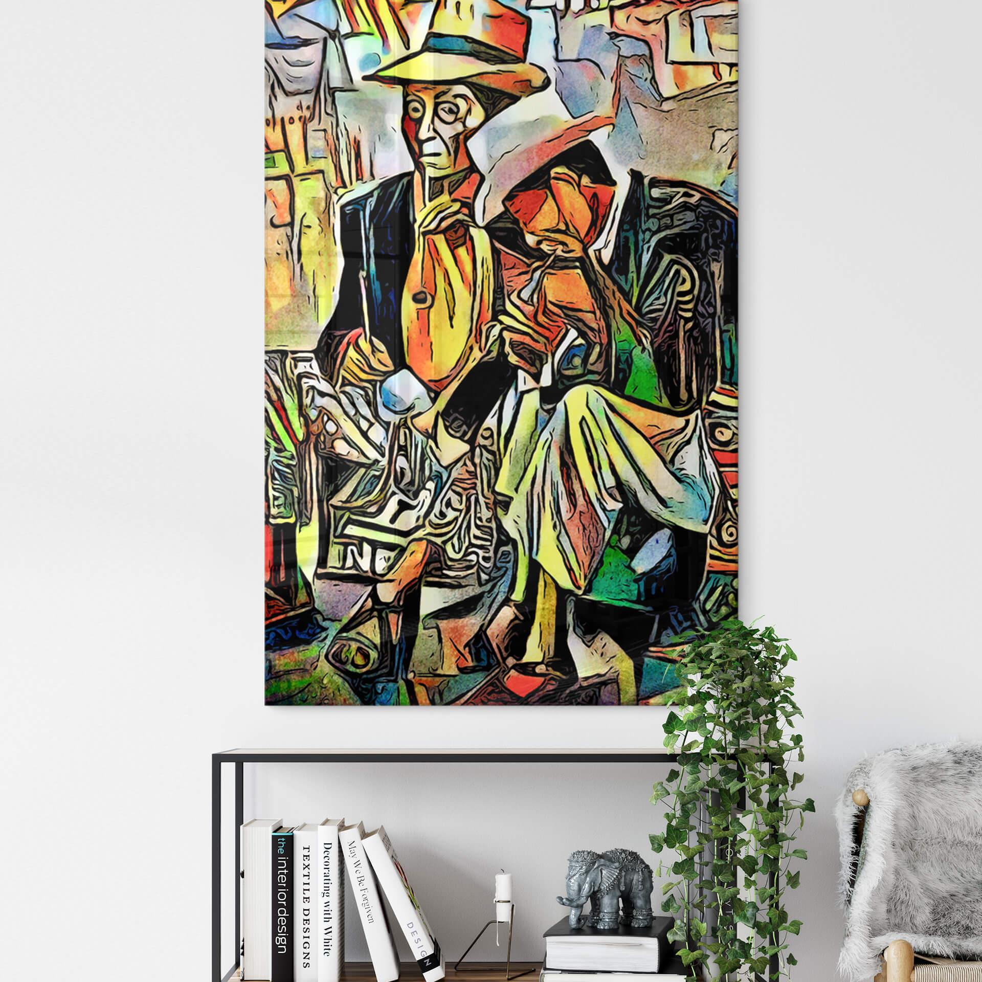 Acrylglasbild Zamart - Zwei Musiker