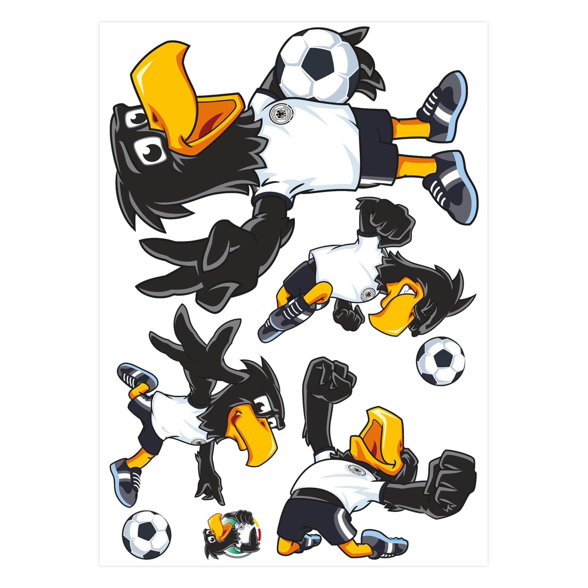 DFB Sticker EM für die Wand, Wandtattoo - Paule - 70x48 cm
