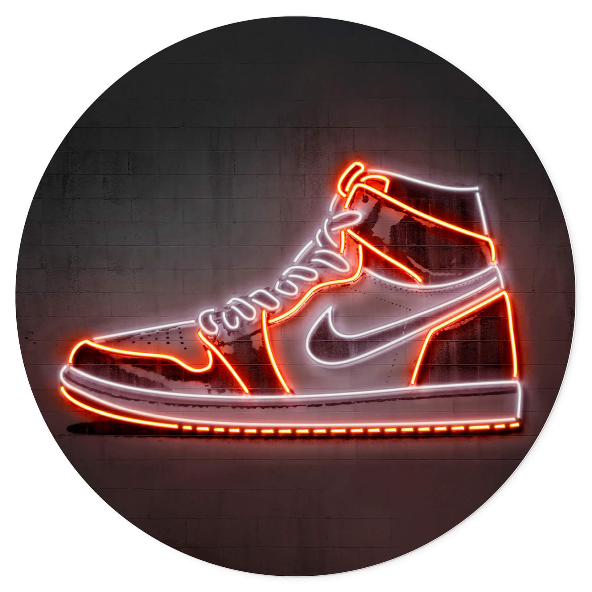 Vinilo decorativo de neón de Mielu para los fans de las sneakers