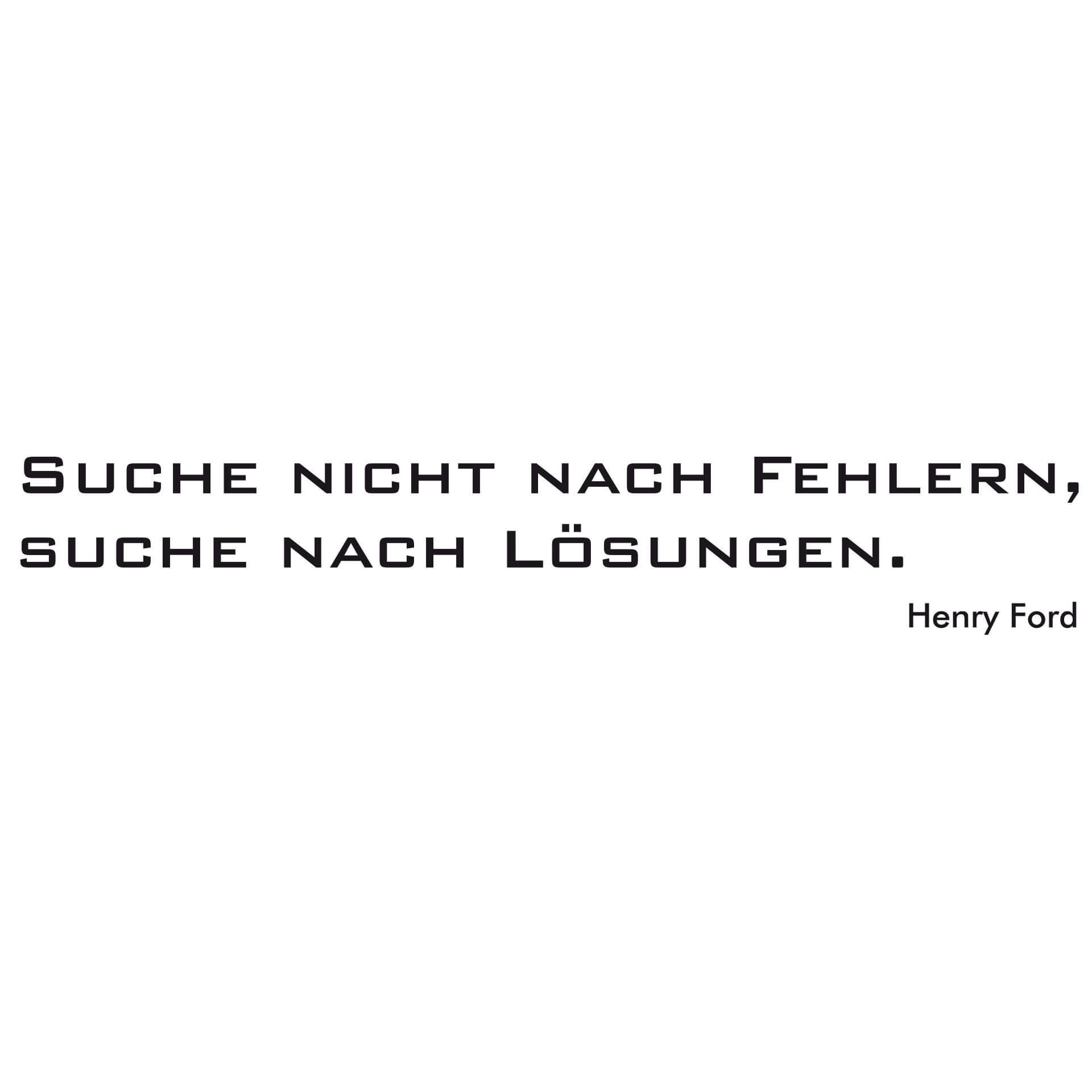Wandtattoo Suche nicht nach Fehlern, suche nach Lösungen