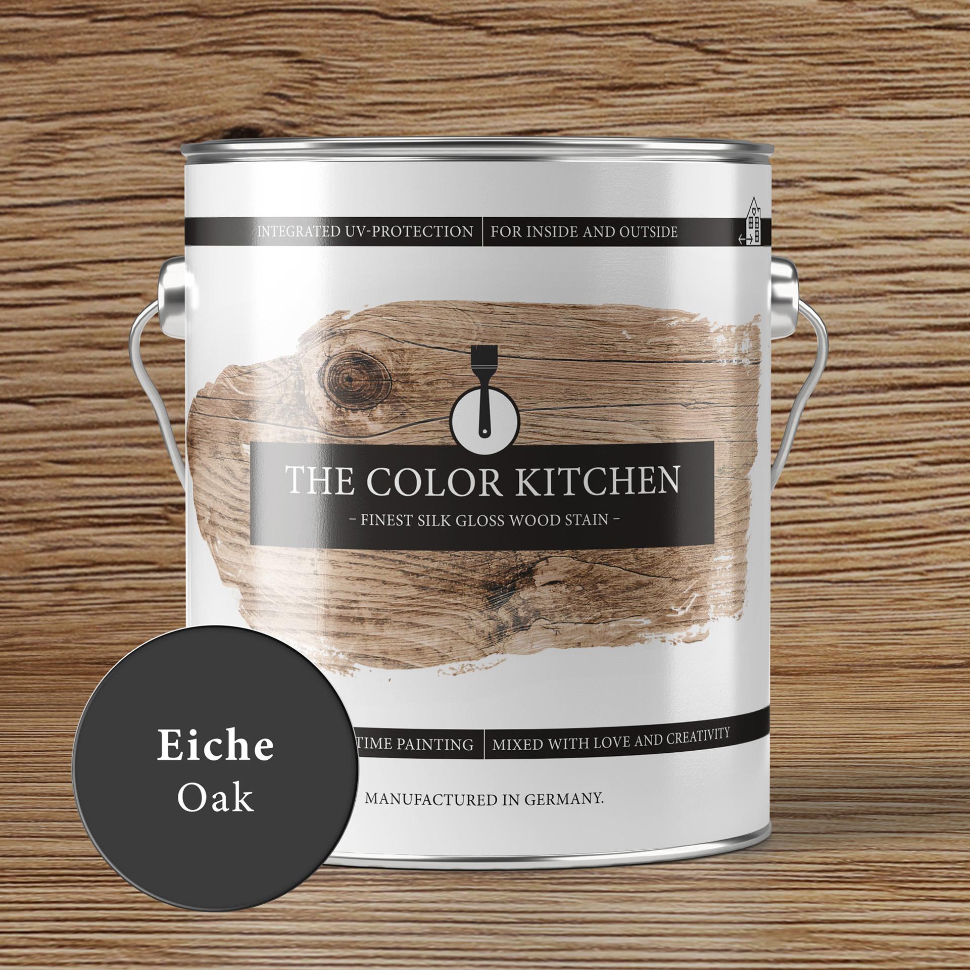 Egetræsbejdse til indendørs og udendørs brug - silkeglans 2,5l - The Color Kitchen