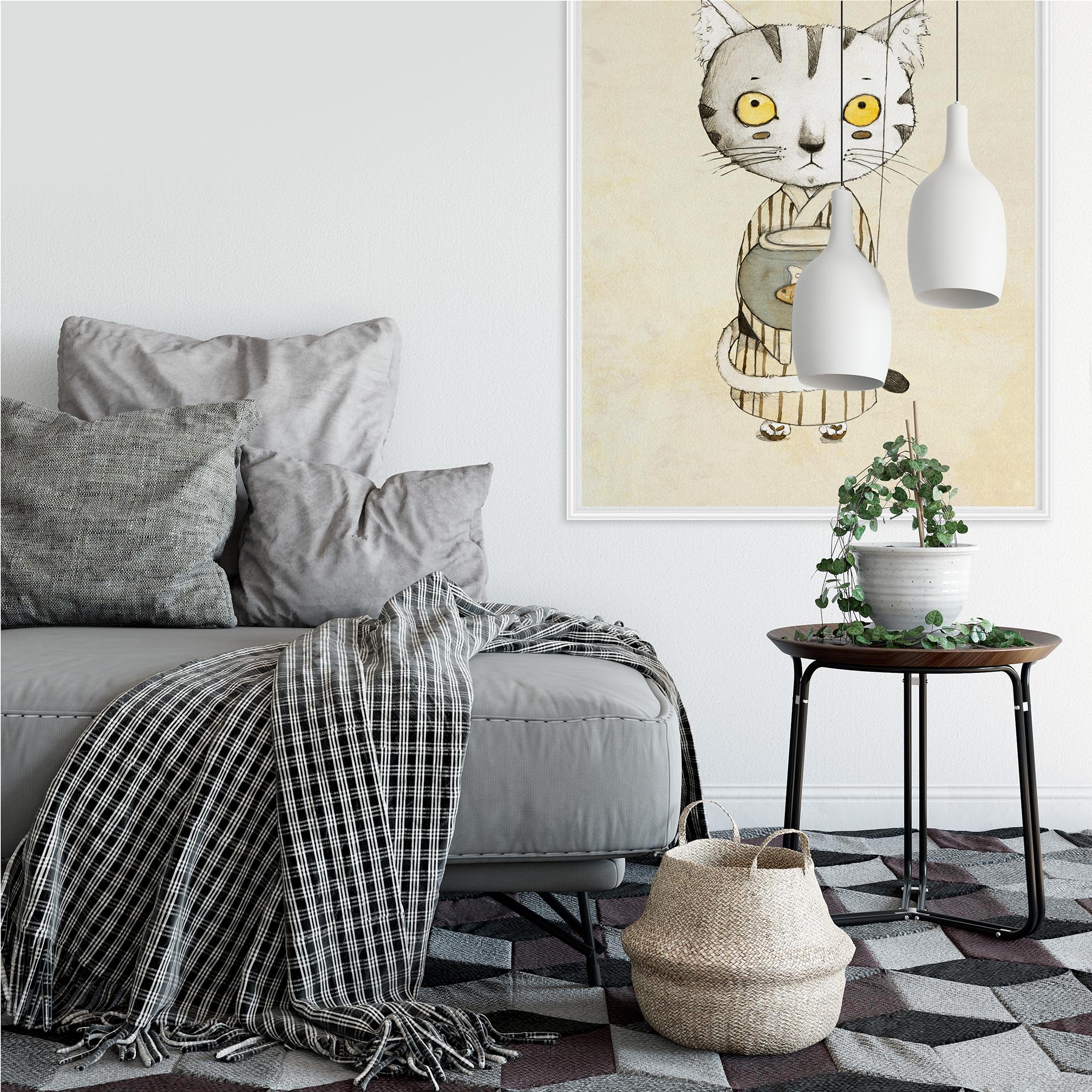 Wallprint Loske - Geburtstagskatze