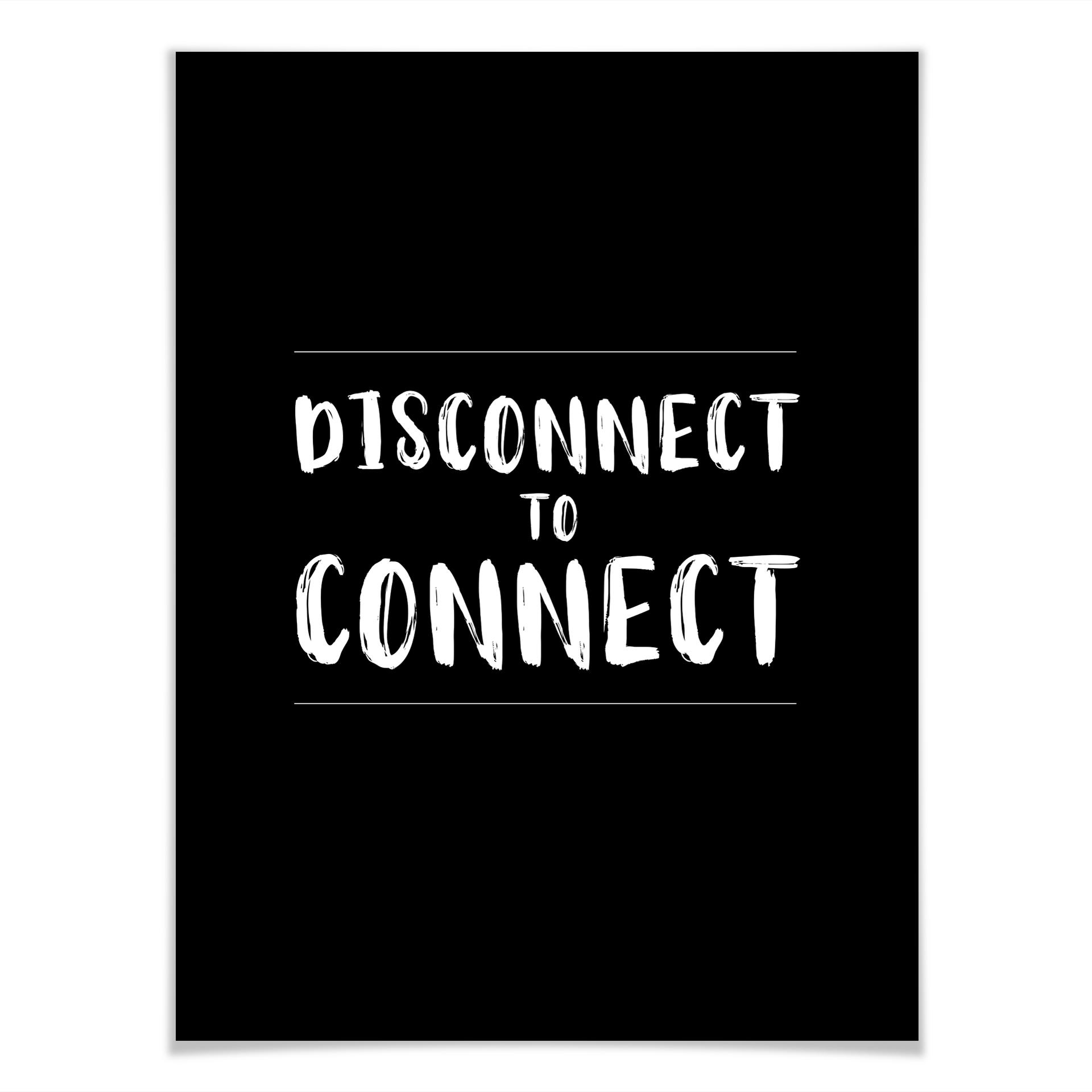 Póster Desconectar para conectar