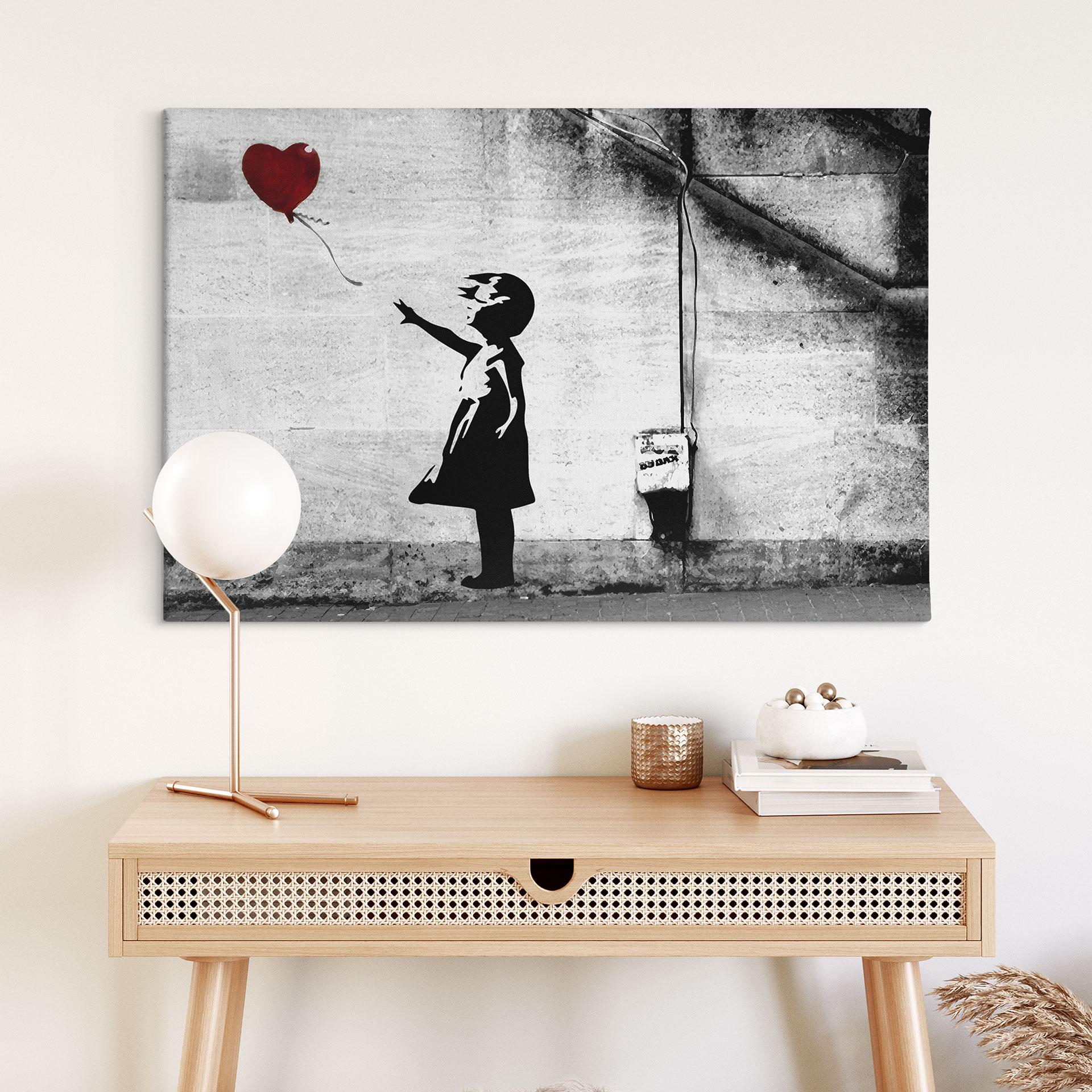 Canvasbillede Banksy - Pige med ballon