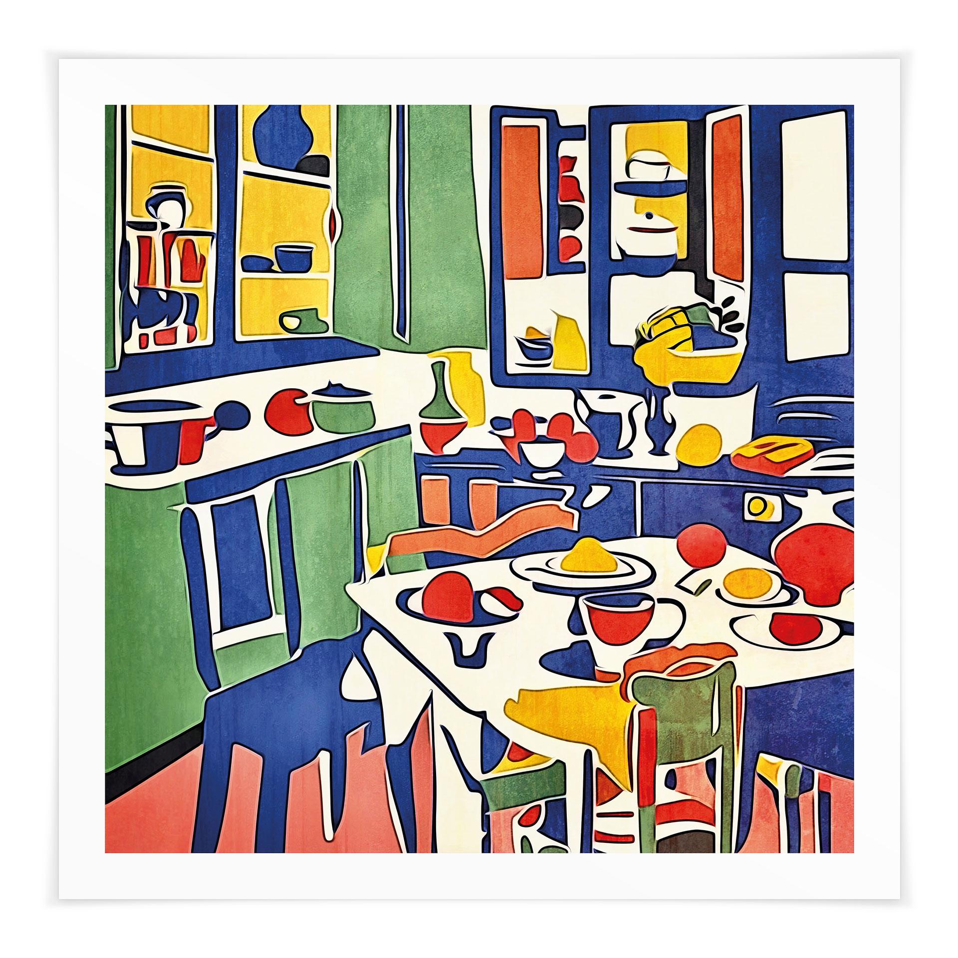 Plakat I køkkenet - Inspireret af Matisse - Zamart