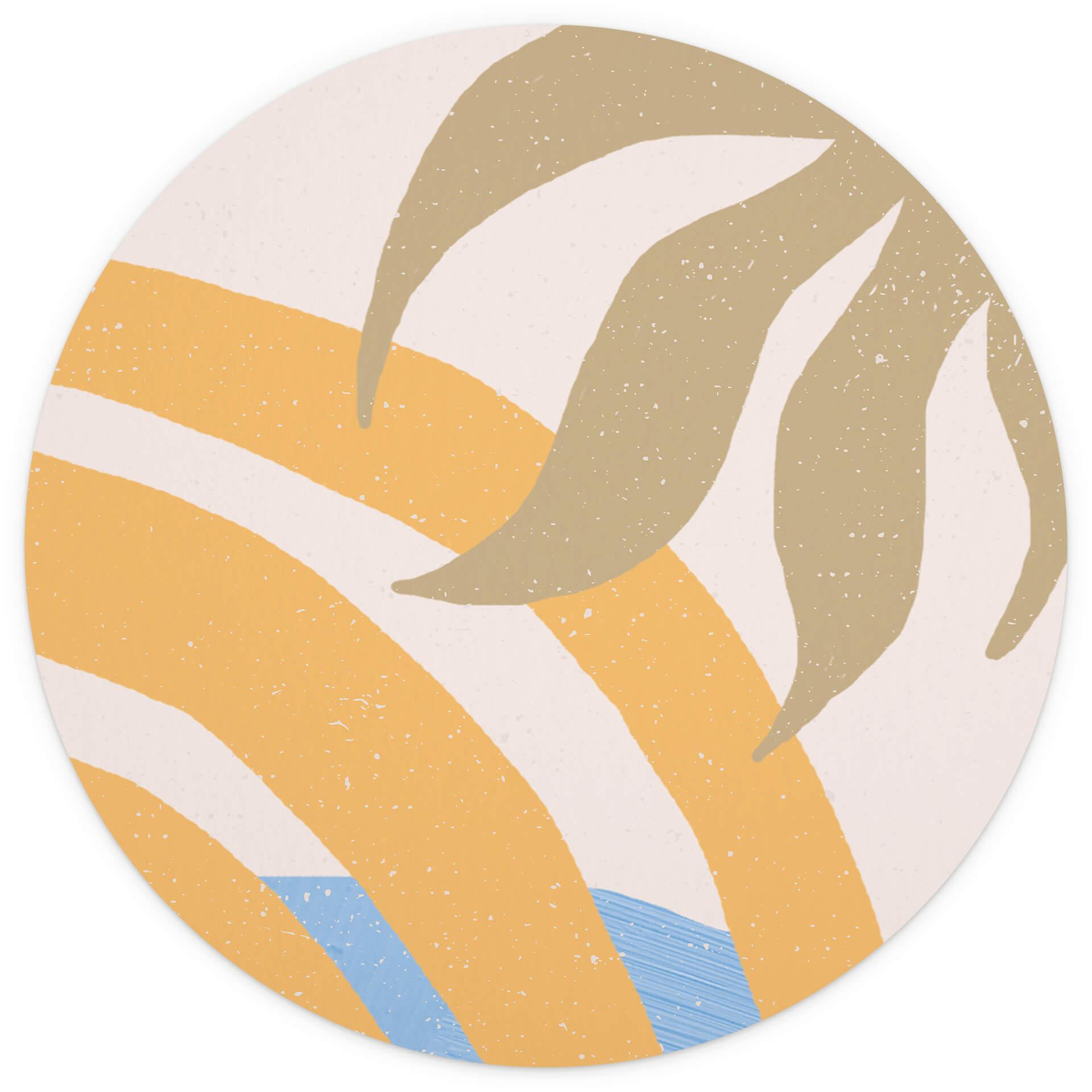 Behangcirkel Demir - Sunny Botanics - vliesbehang/zelfklevend vliesbehang