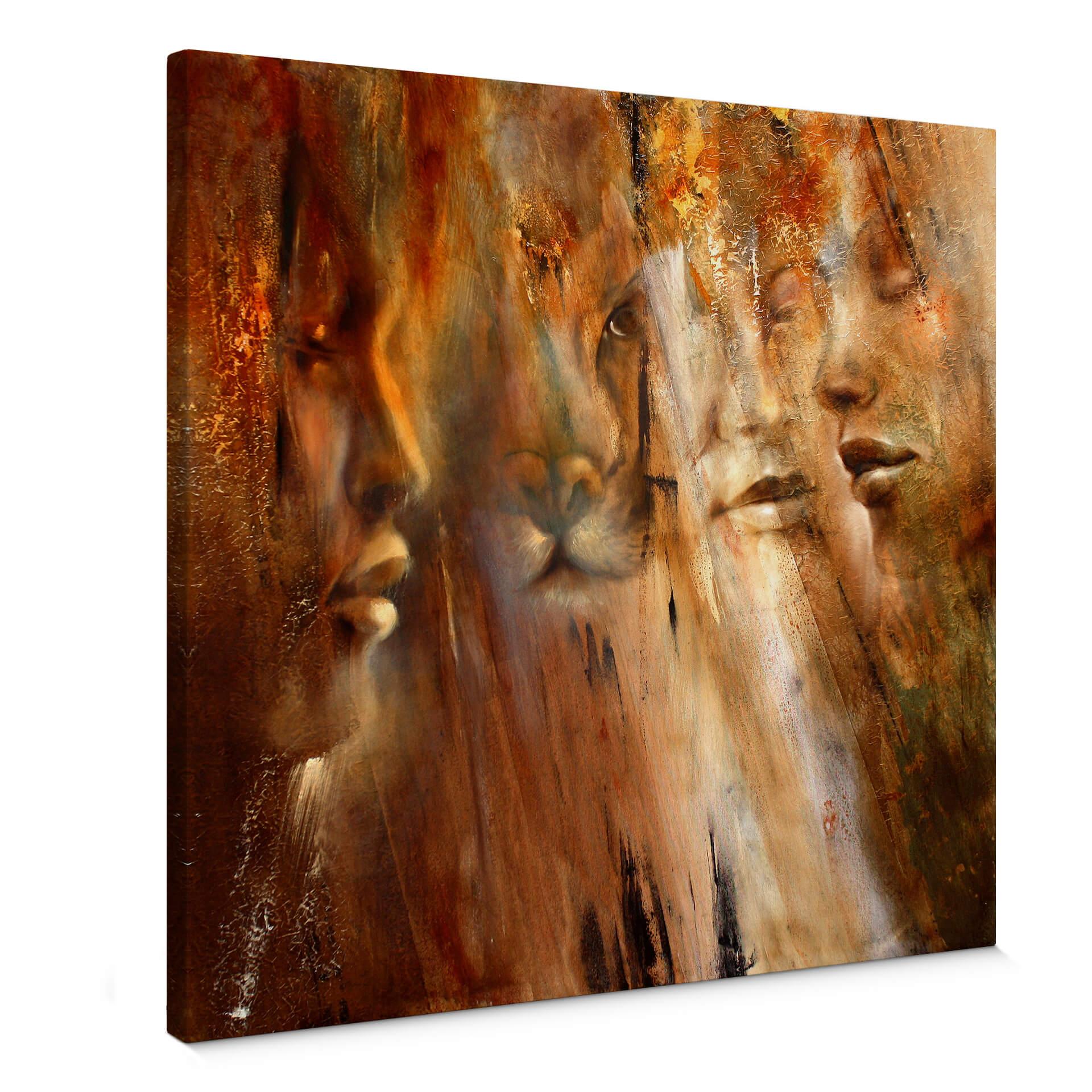 Tavla på canvas - Schmucker - Ansikten