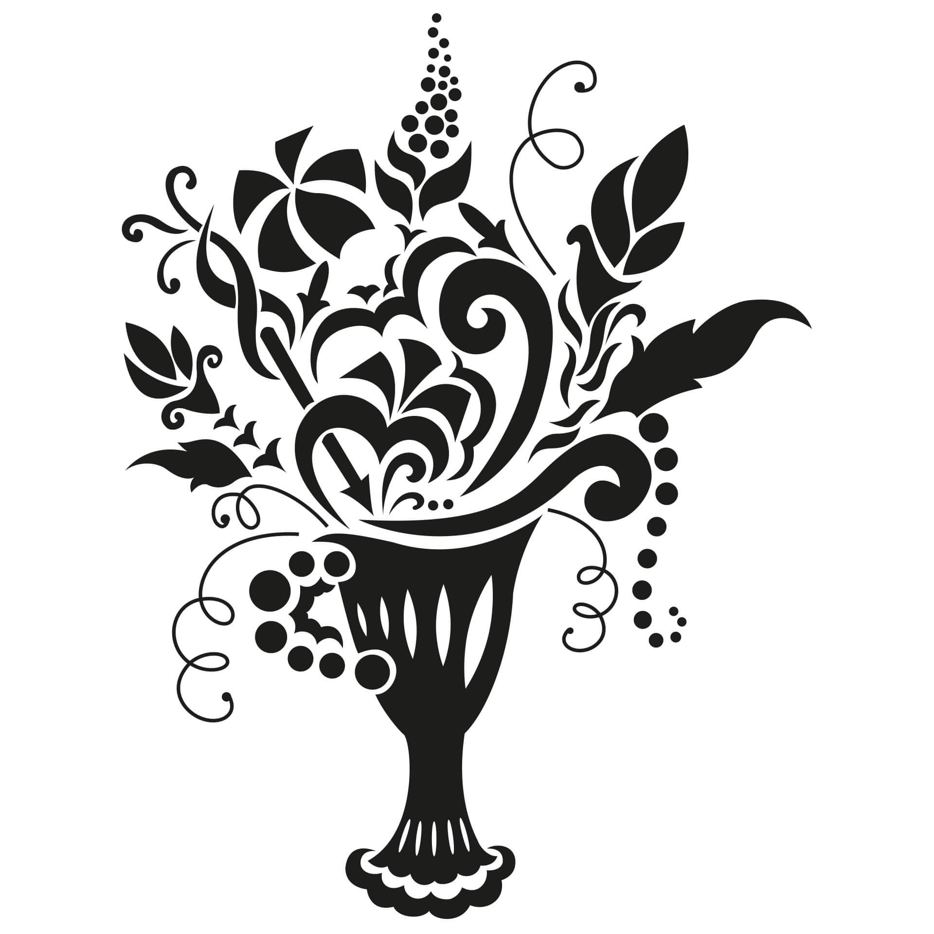 Muursticker Bloemenboeket