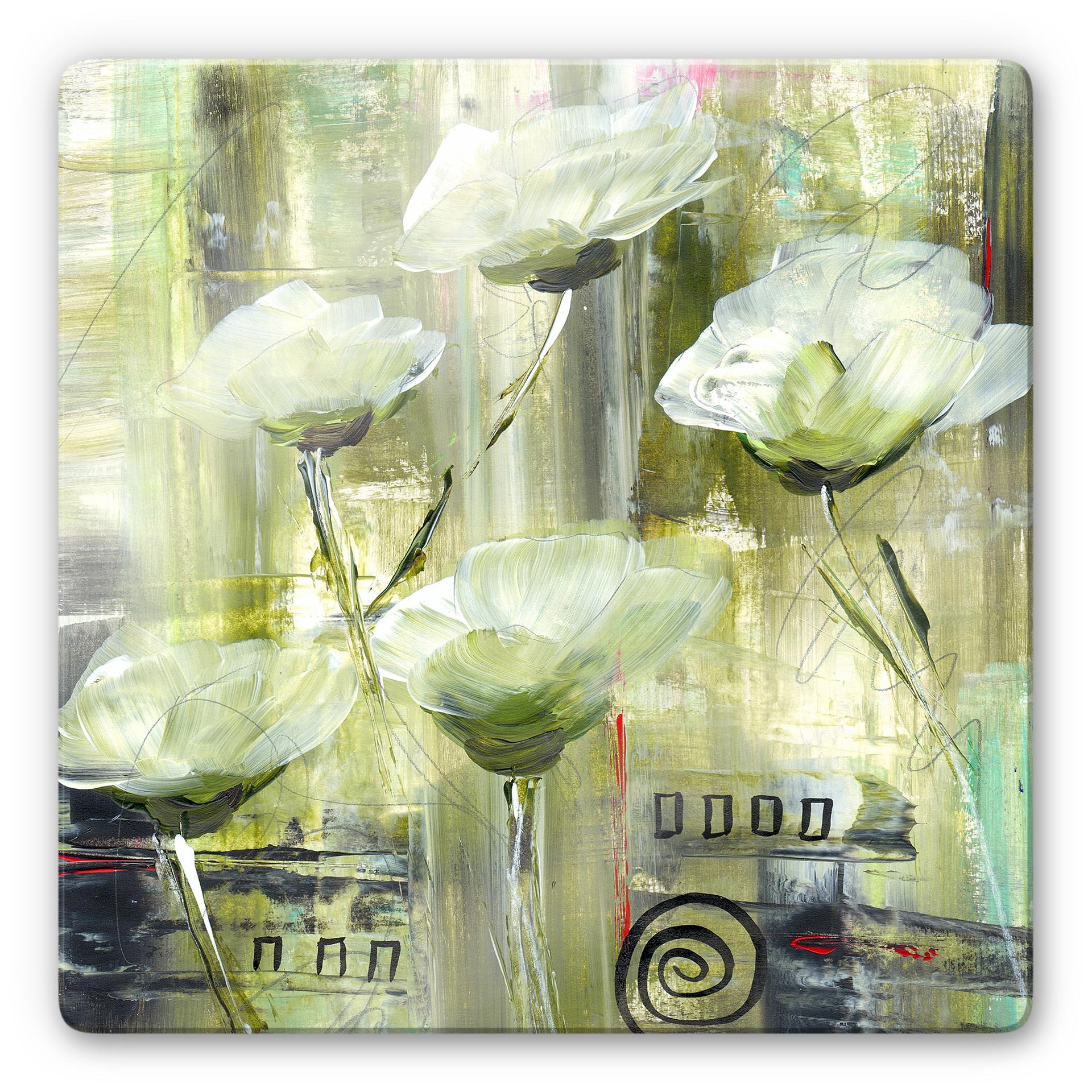 Glasschilderij Niksic - Flower Ambiance