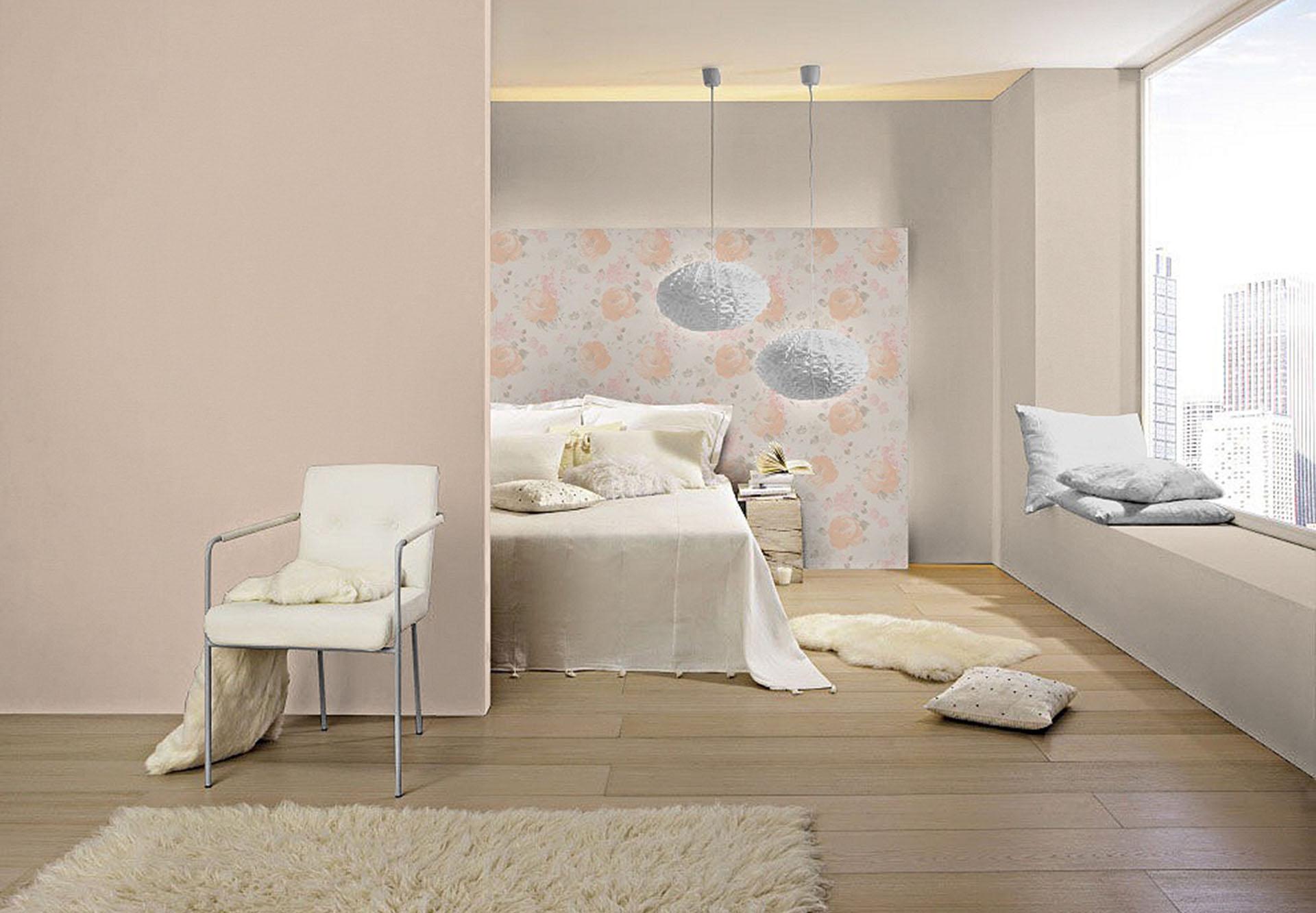 Rasch Mustertapete Vliestapete Florentine Uni orange