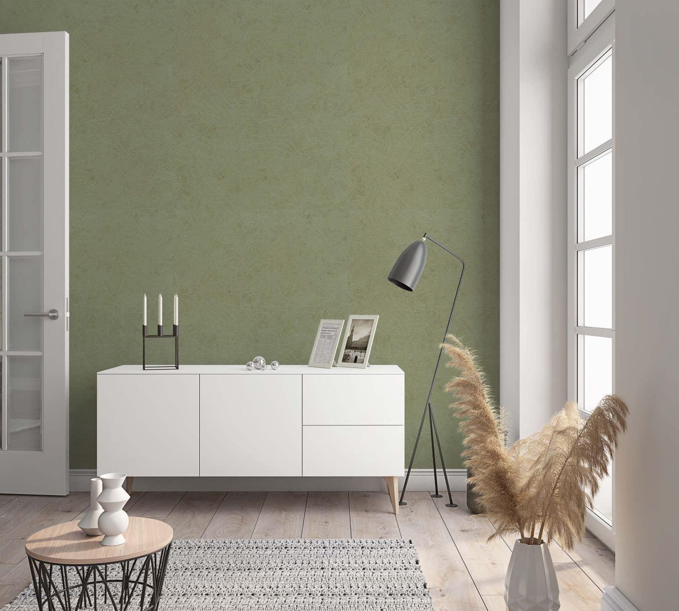 Vliestapete Floral Klassisch, Natur, Romantisch in Grün