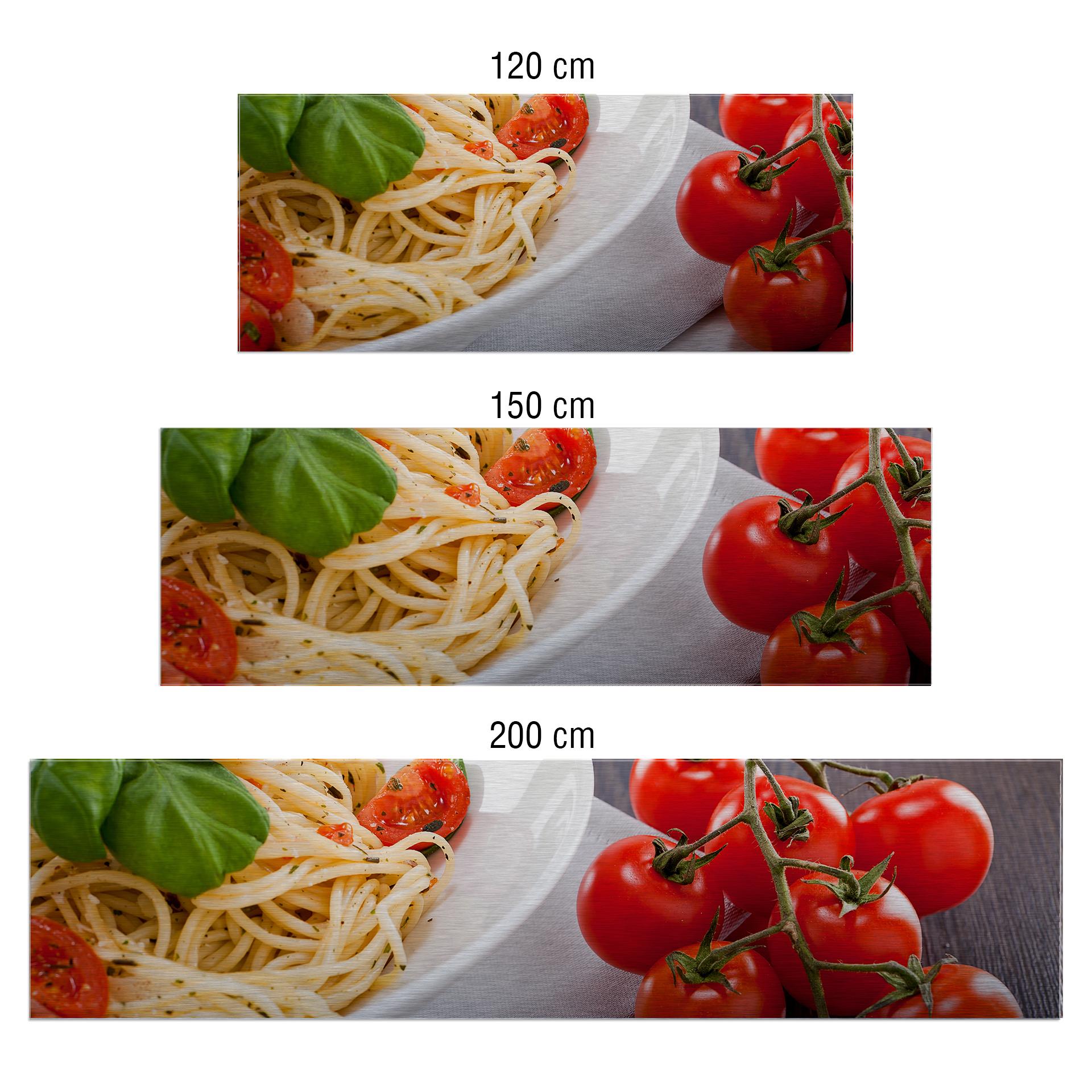 Keukenachterwand - Alu-Dibond Zilver - Pasta Italiano