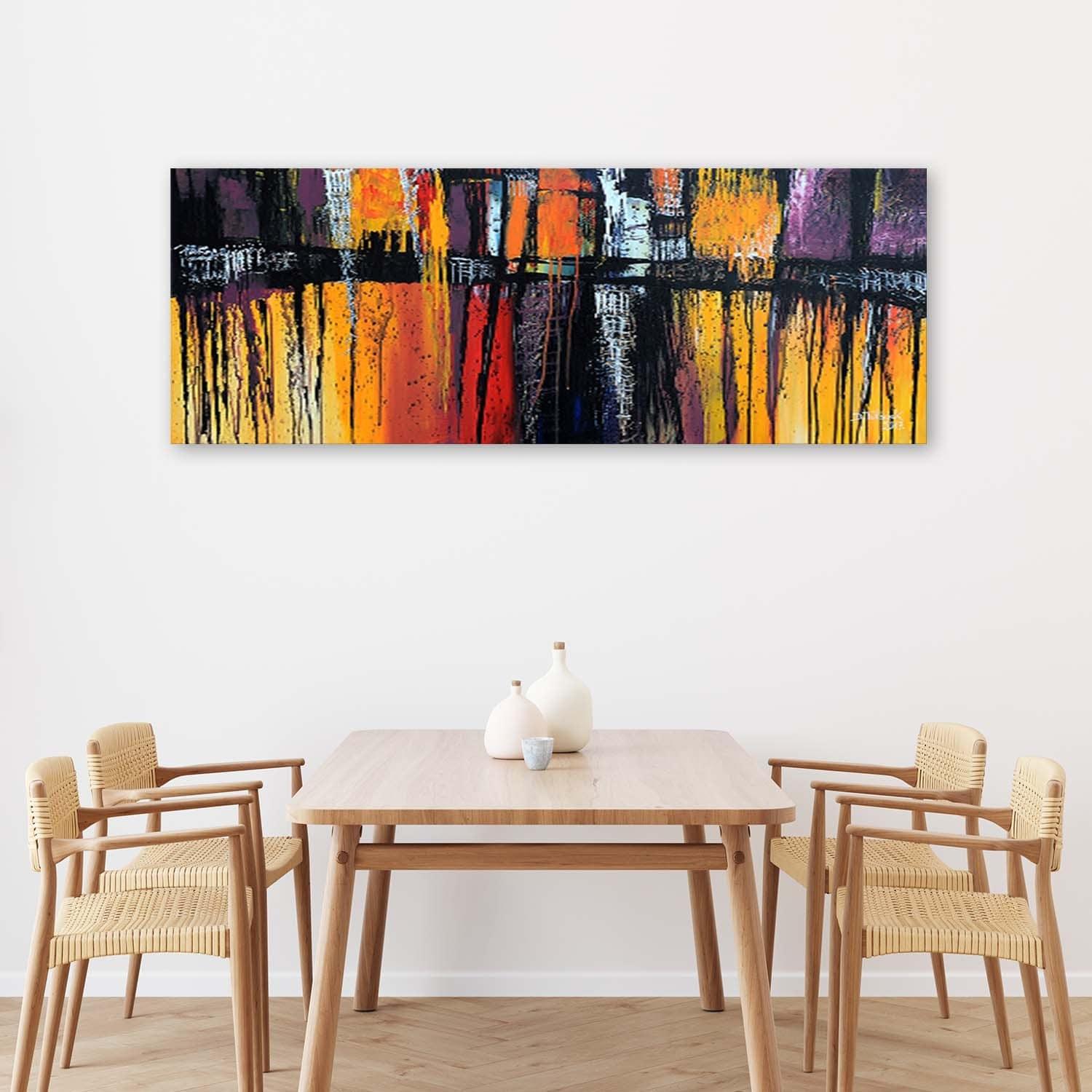 Canvasbillede, farverigt abstrakt