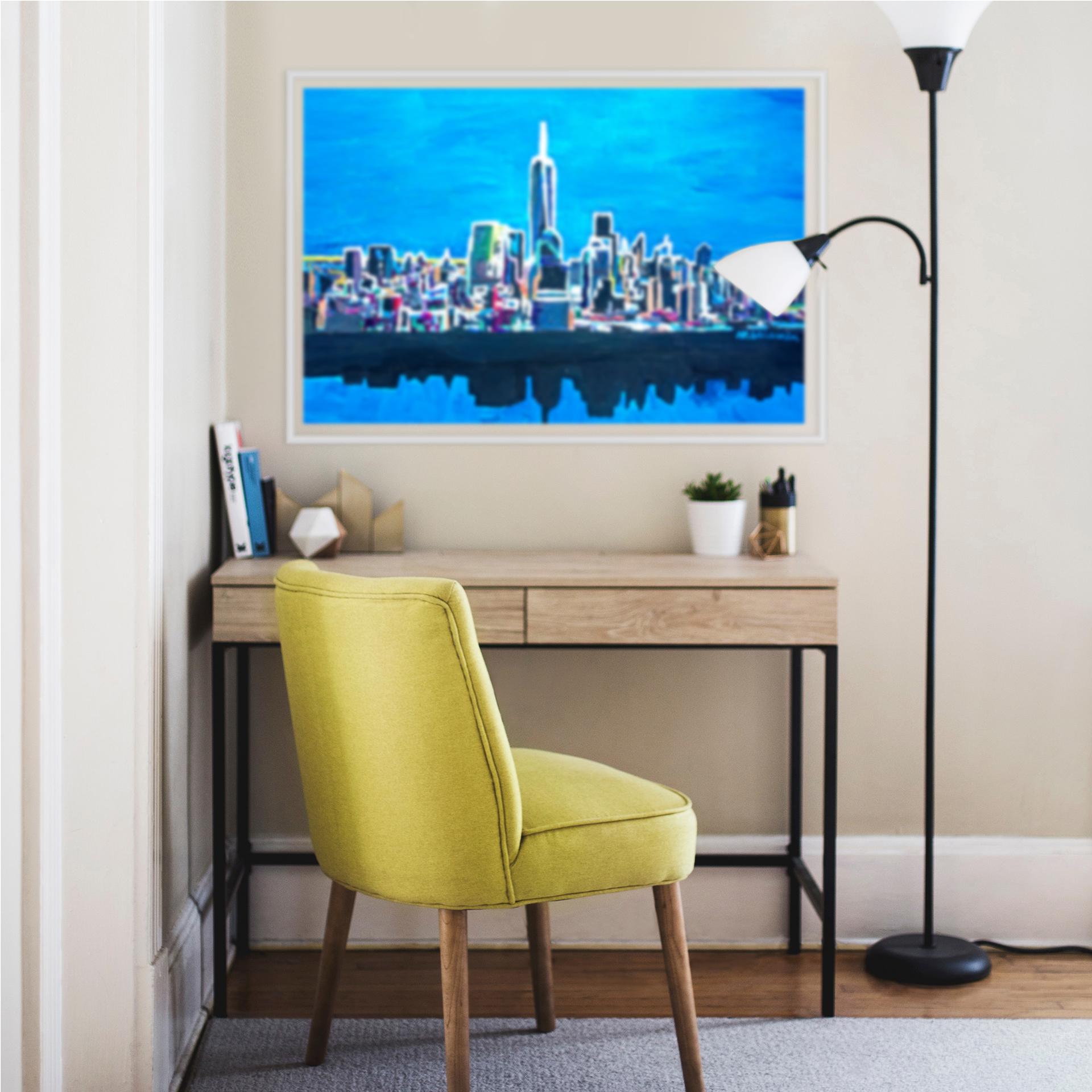Wallprint W - Bleichner - New York City im Neonschimmer