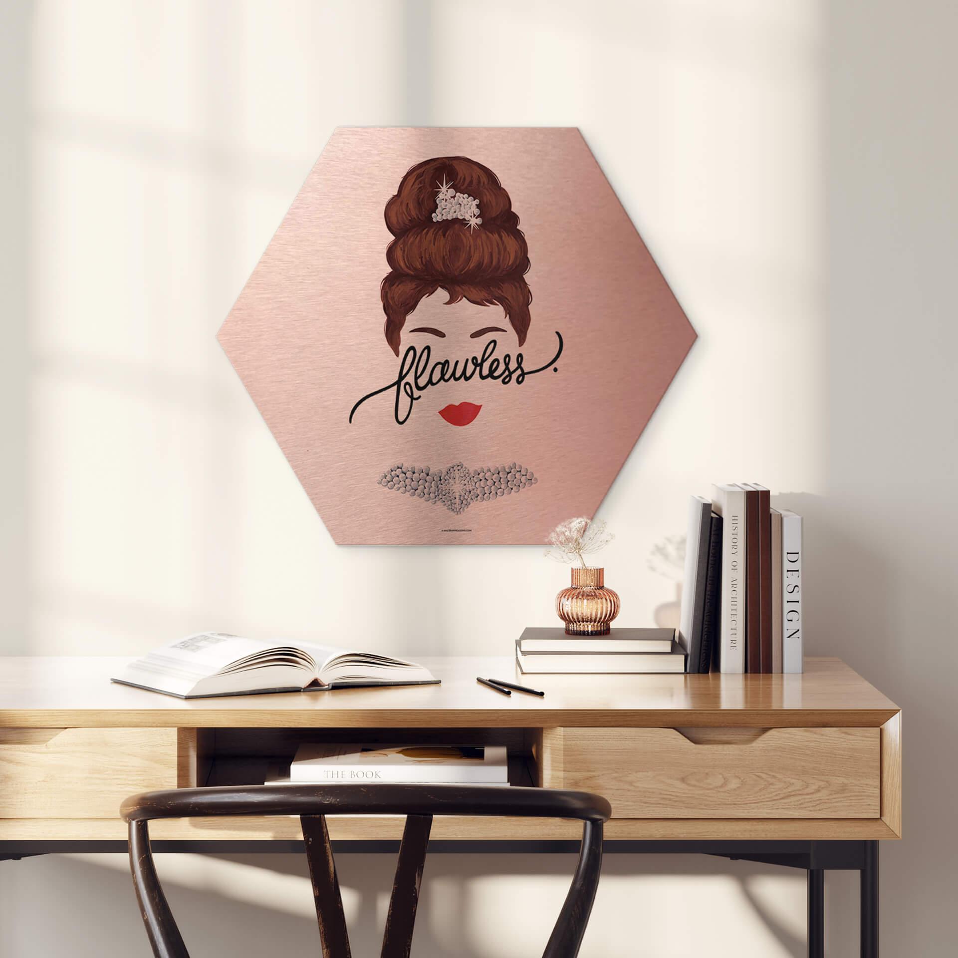 Hexagon Dibond Kopereffect Tohmé - Flawless Audrey
