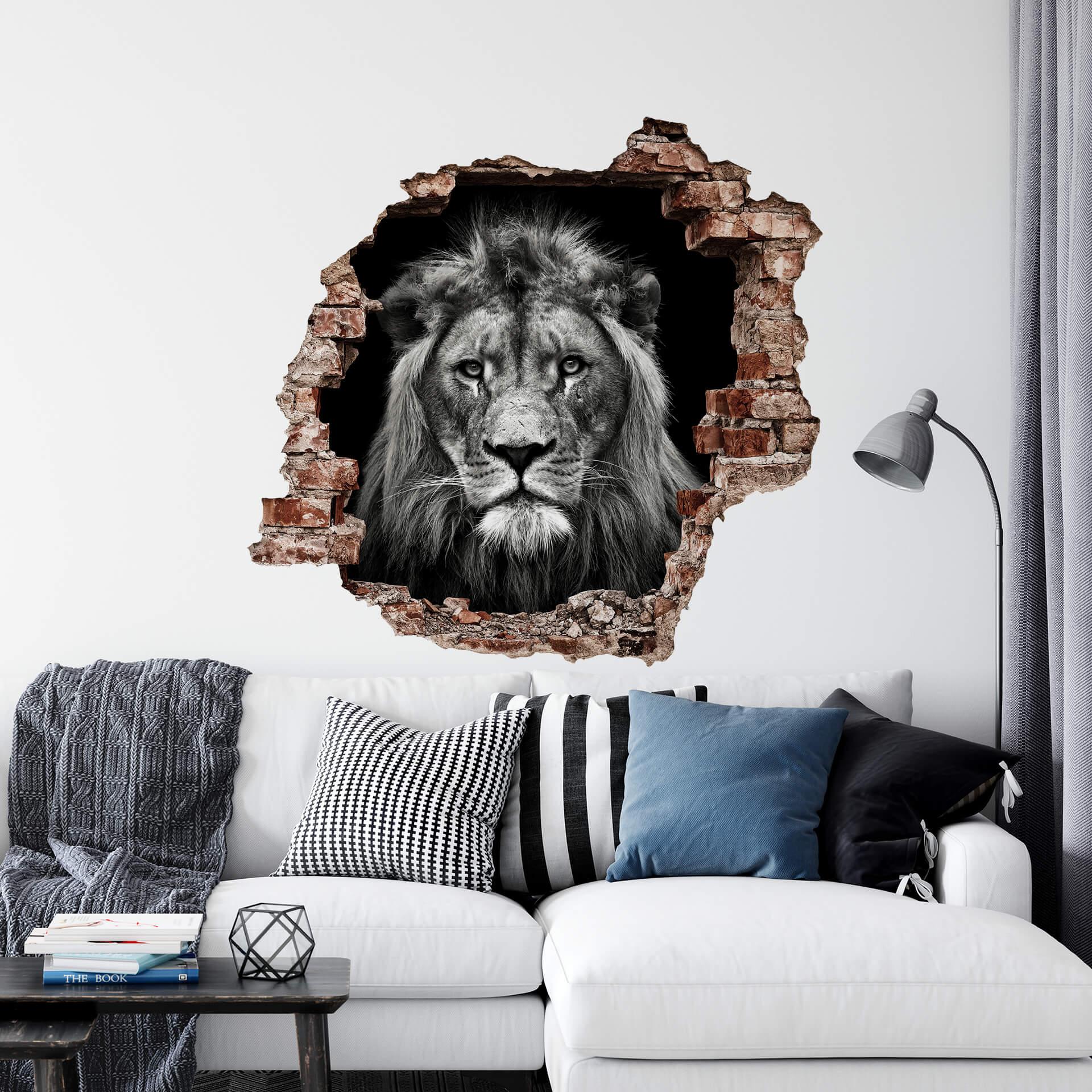 3D Wandtattoo Meermann - Löwenmännchen