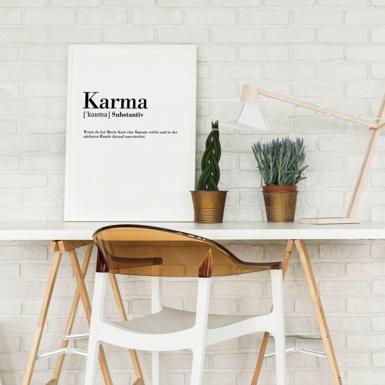 Poster Grammatik Karma