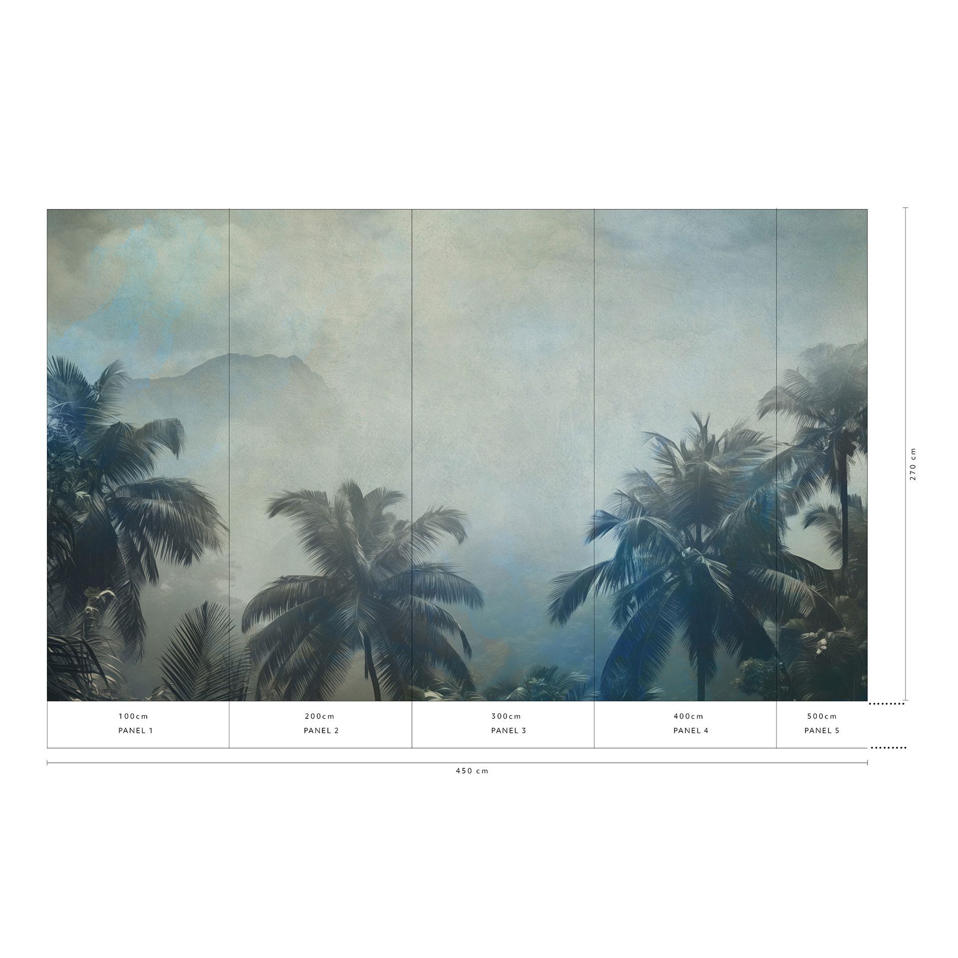 Landschapsbehang Big Pictures blauw 4,50 x 2,70 m